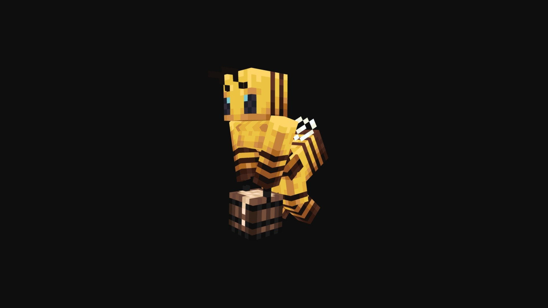 Wallpaper #XmcA85IBSpphPi3-kXPM144 Minecraft Humanoid Bee Animation Export Test Download Free 3D Model