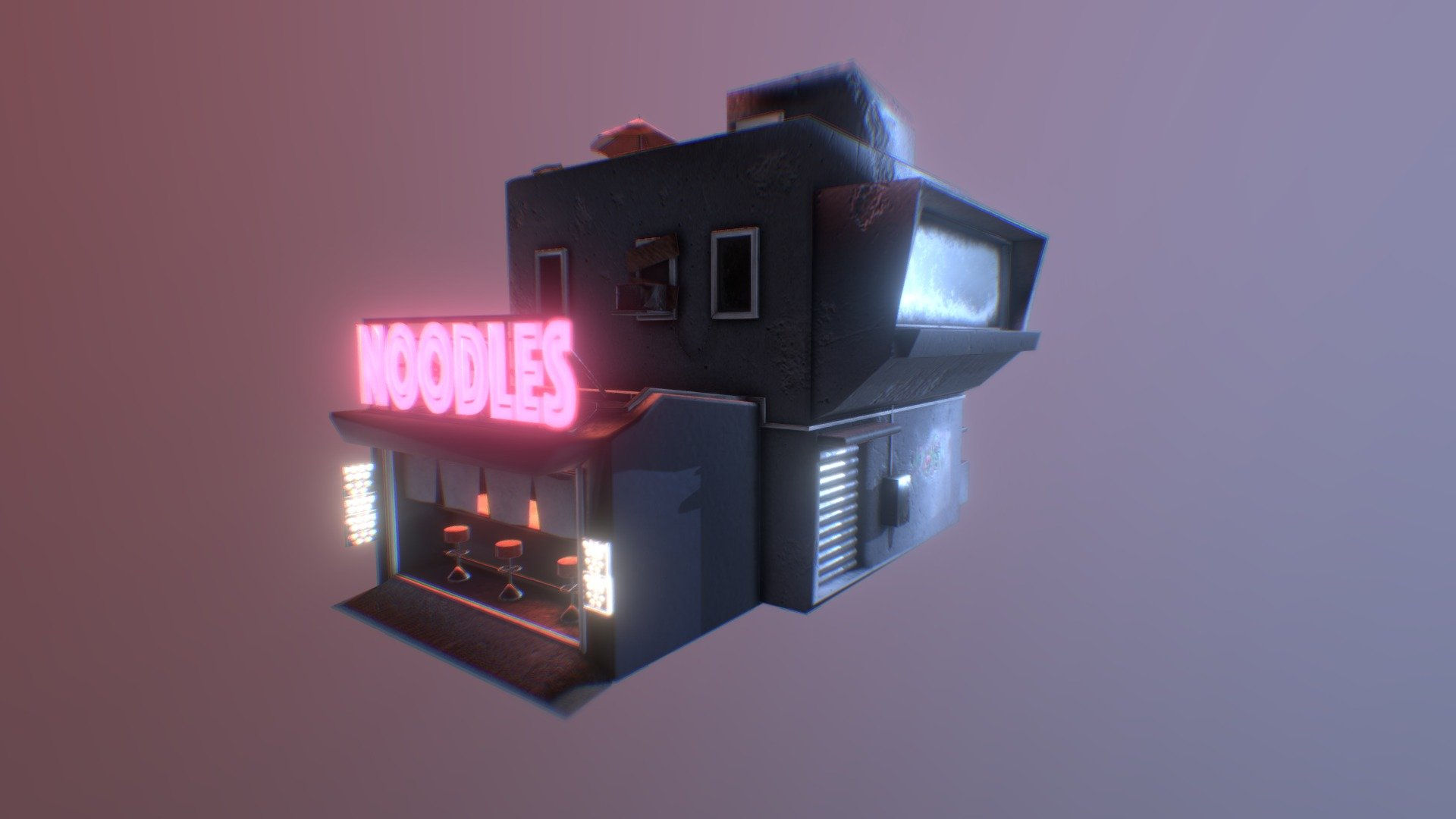 Wallpaper #hmcLDJMBSpphPi3-dNxk191 Cyber Noddle Stand 2 Download Free 3D Model by Finn Tran at Yoolootran