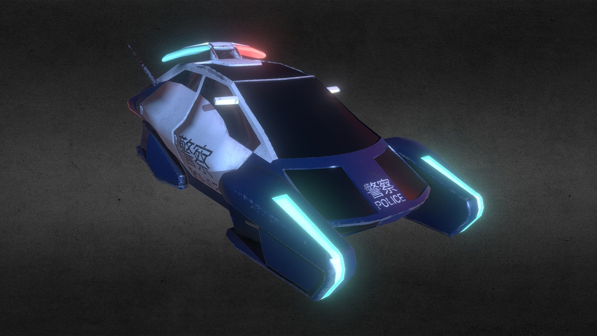 Wallpaper #LQBC144BSdW8dNoumgq216 Cyberpunk Police Car 3D Model by Santiagopl C0b33d3 Sketchfab