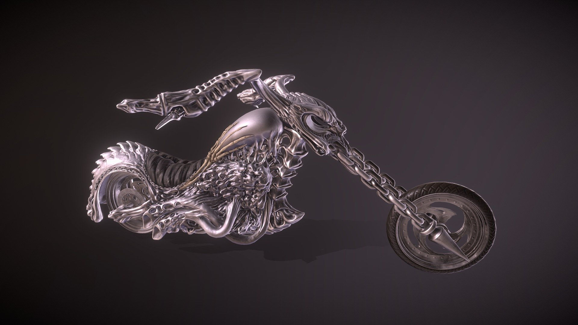 Wallpaper #-fQcOpMBKFX8bn3rG3dX430 Ghost Rider Hell Cycle Download Free 3D Model by Isabelle