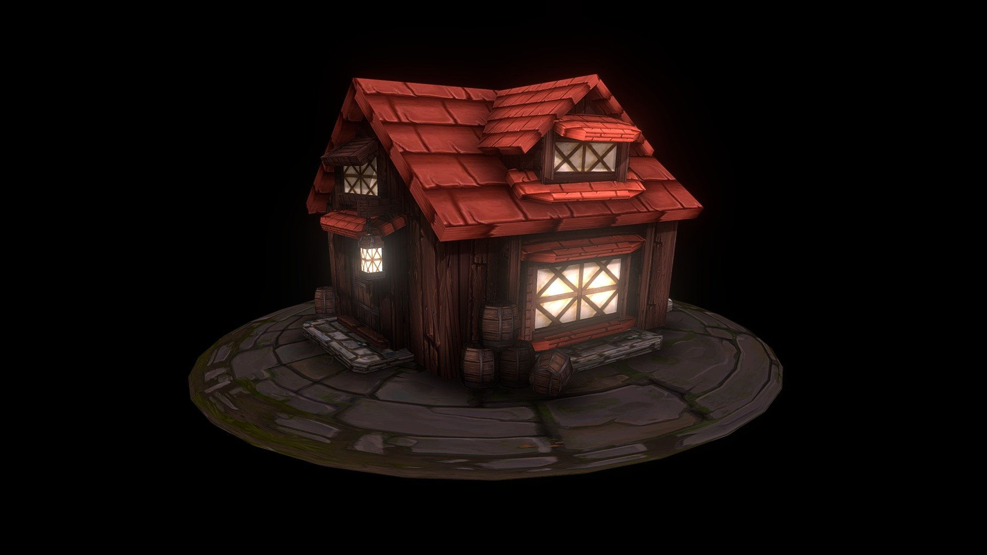 Wallpaper #aWfA6pIBSpphPi3-sEia47 Game Asset Village House Download Free 3D Model by Ma3d at Sculptmike