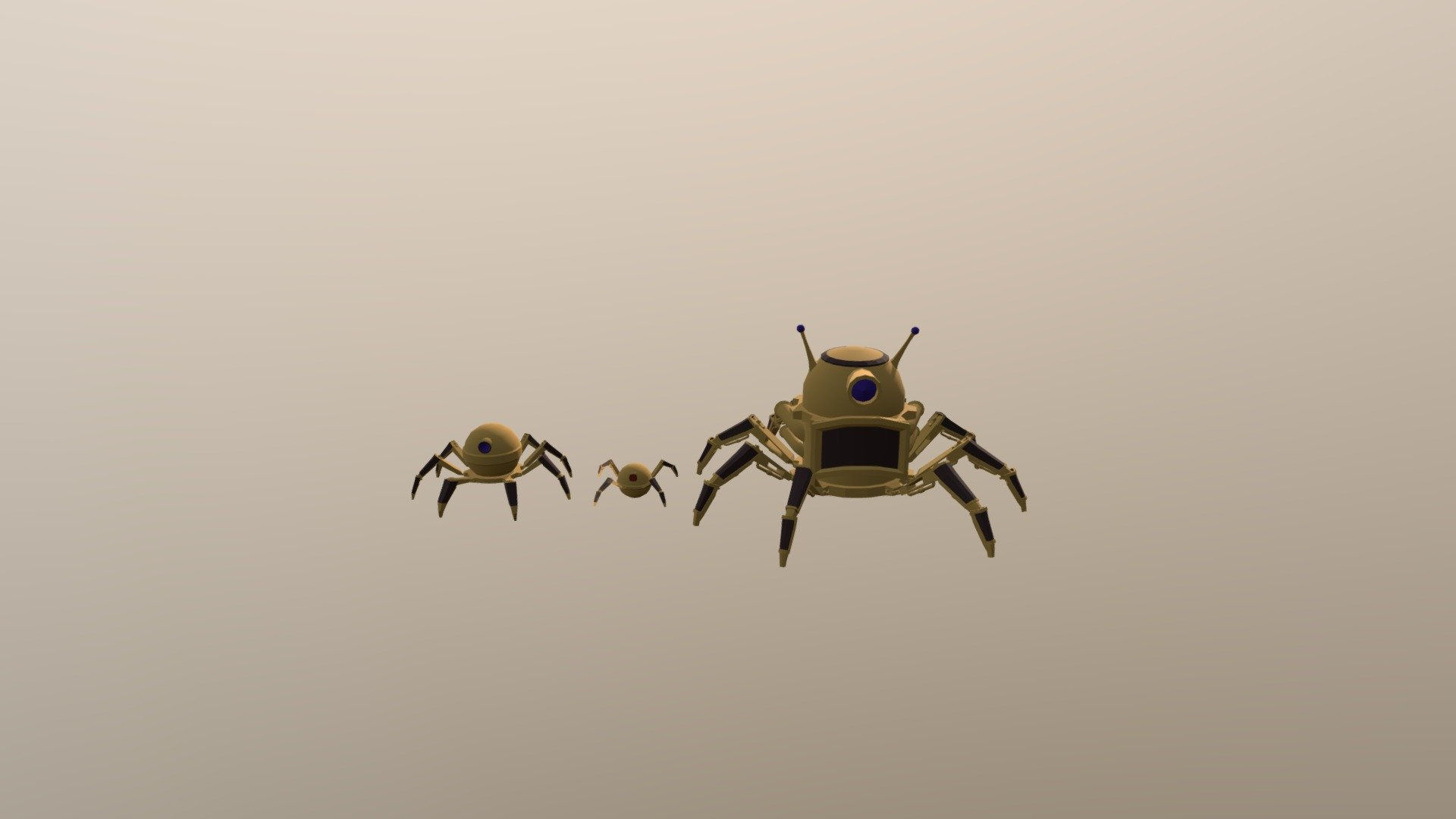 Wallpaper #MVgVNJMBzN9vxX348jvw430 Low Poly Steampunk Spiders 3D Model by Dangamesdev D616bbf Sketchfab