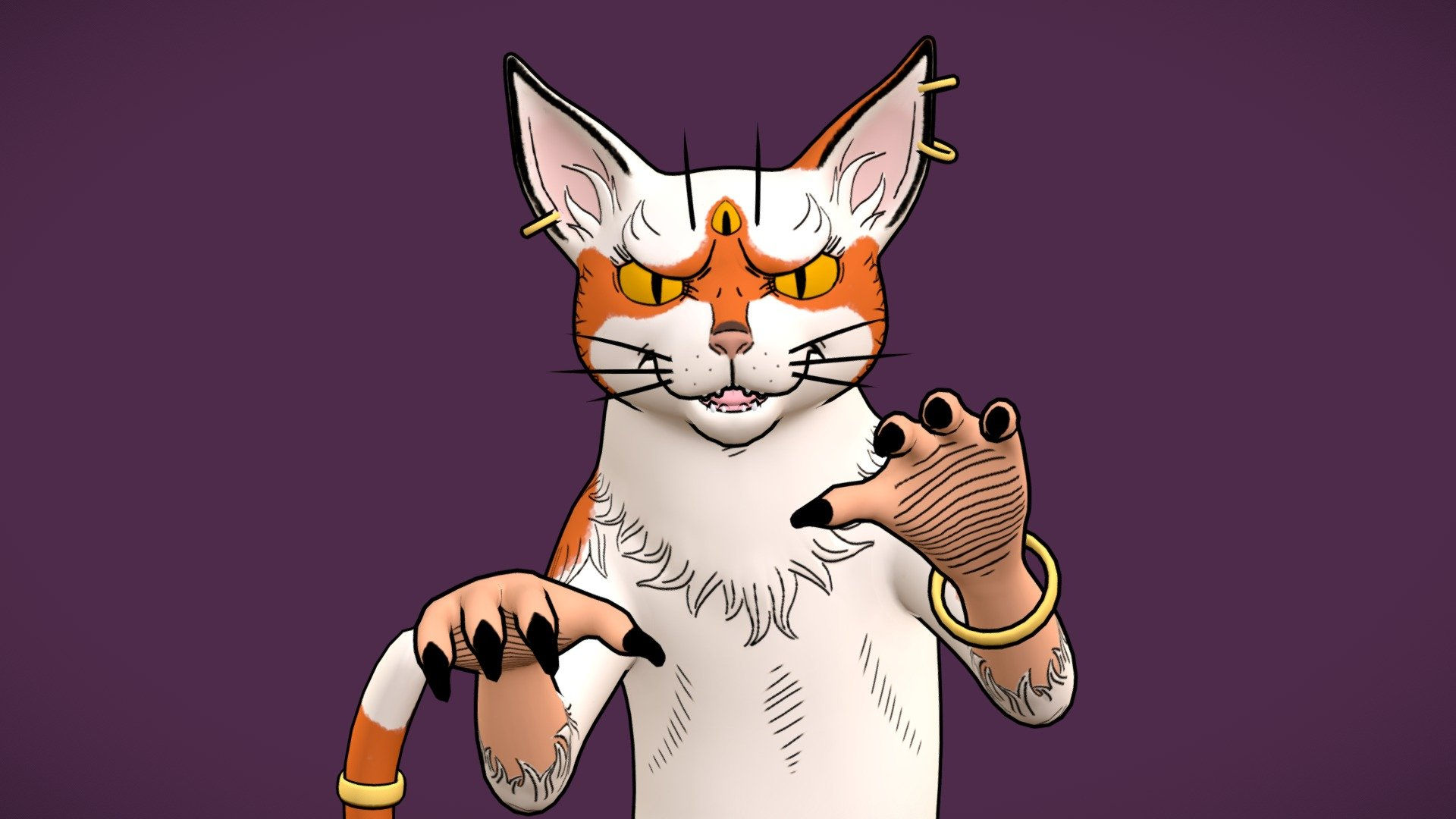 Wallpaper #s2heJJMBSpphPi3-Mjgp49 Nekomata Download Free 3D Model by Ivancero3d D1e2b13 Sketchfab
