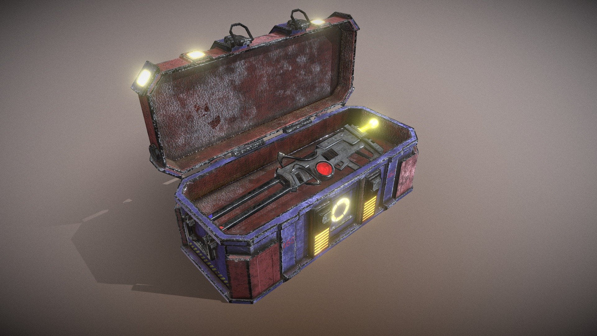 Wallpaper #_Geo95IBSpphPi3-74bs230 Sci Fi Chest with Magnezone Weapon 3D Model by Victor Hugo Santos