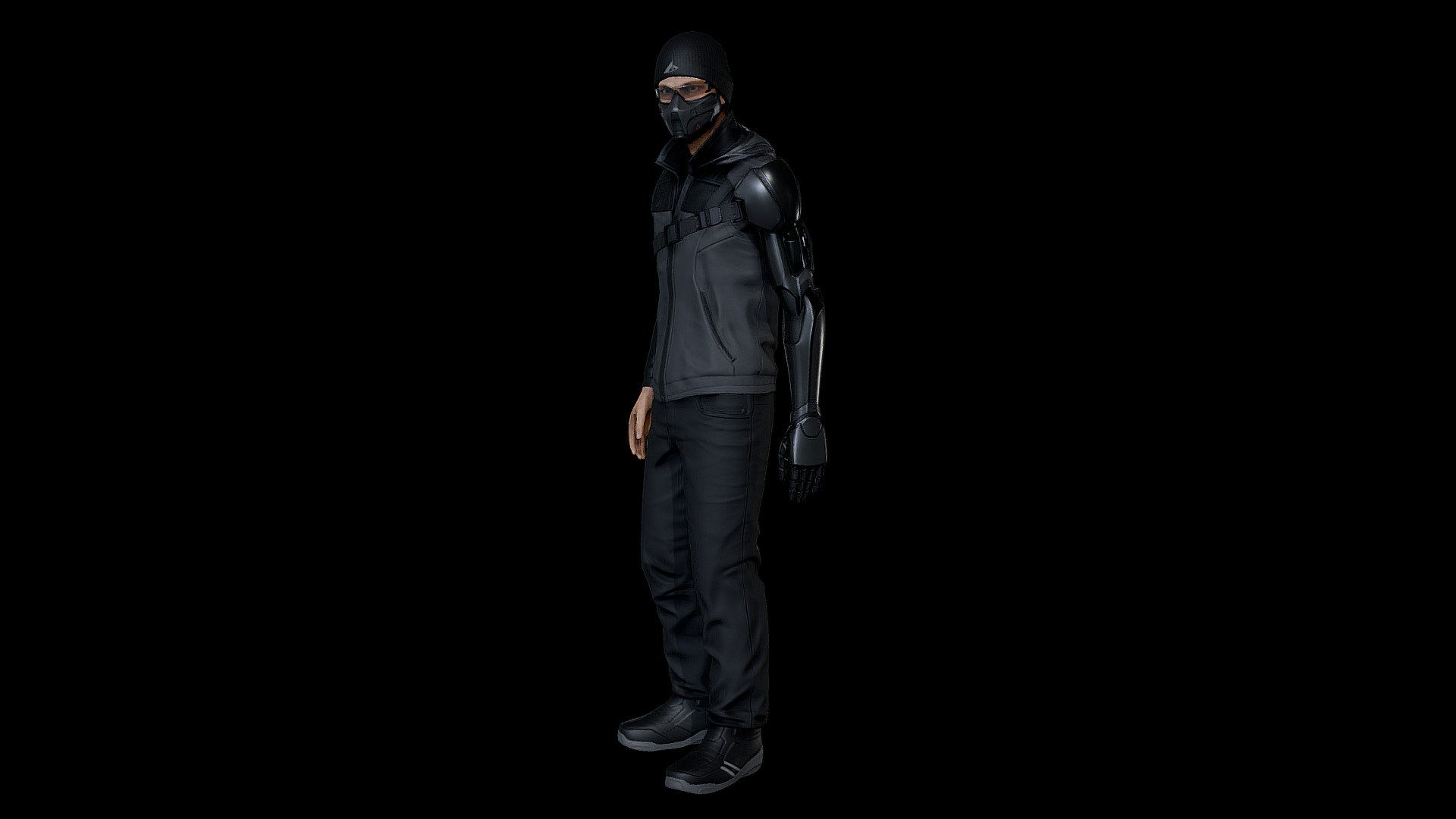 Wallpaper #OmeVBZMBSpphPi3-HL1e280 Cyberpunk Character Download Free 3D Model by 4d Bob at 3D Bob