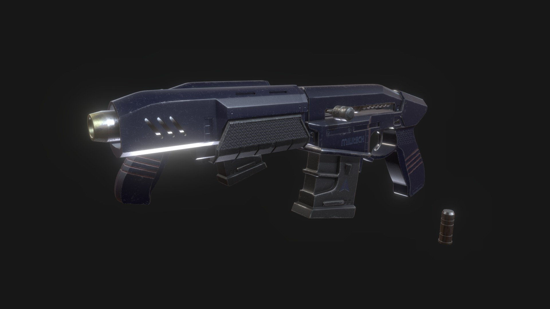 Wallpaper #gmdL_5IBSpphPi3-4aLN70 Militech Gun Cyberpunk 2077 Download Free 3D Model by Browwes