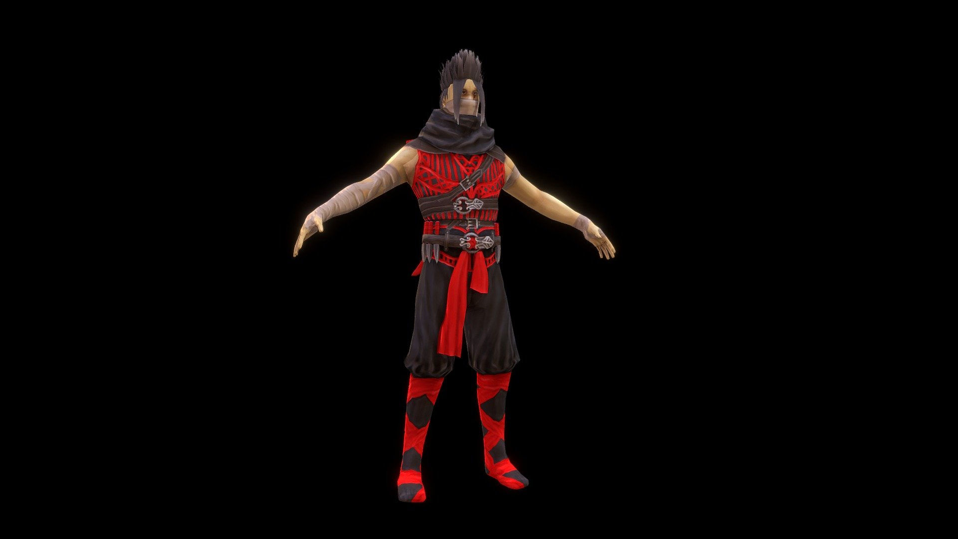 Wallpaper #om3IZ5cBycdYOYFTiW_1130 Wip Ninja 3D Model by Quasarus 3dba3b6 Sketchfab
