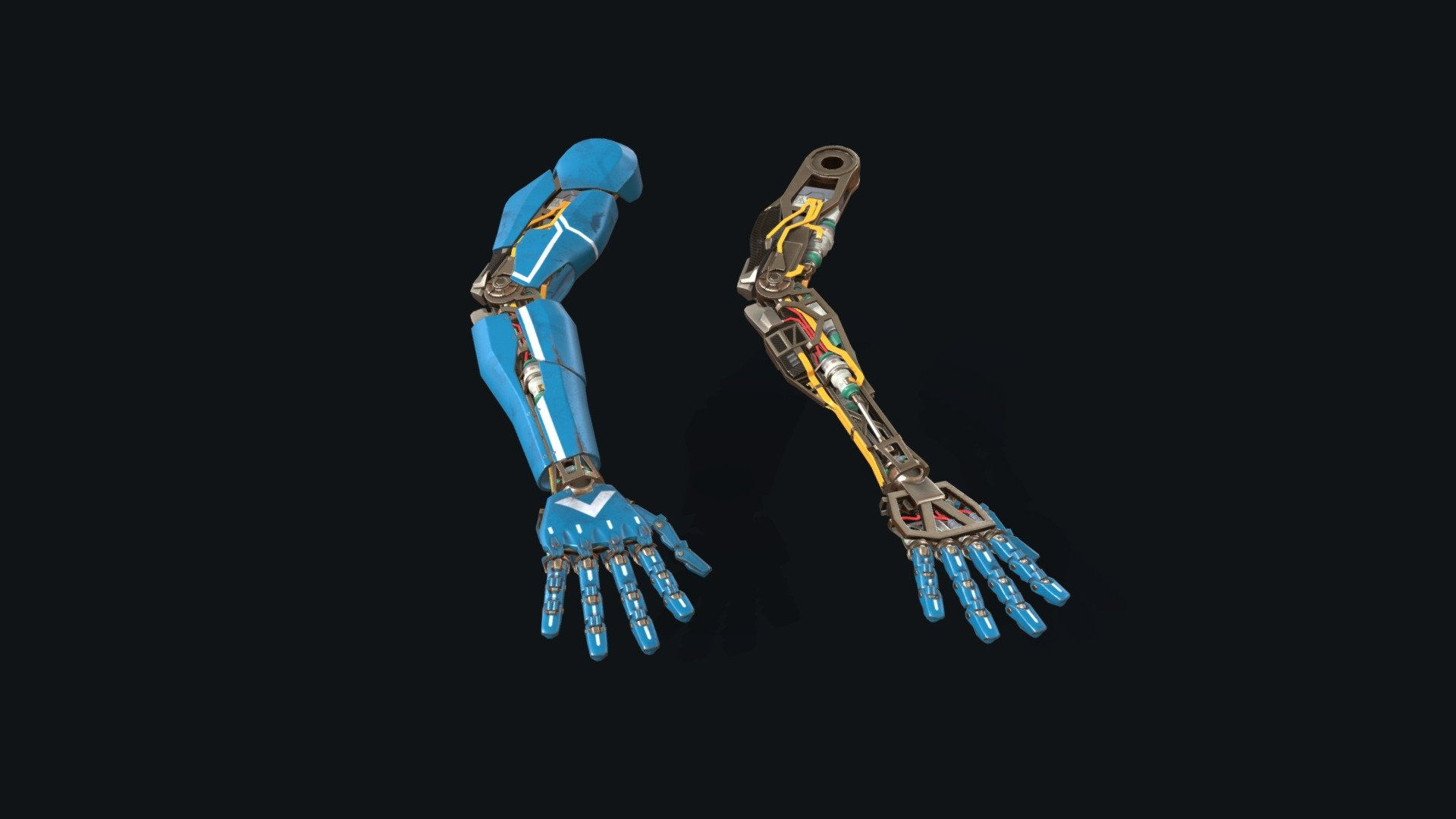 Wallpaper #FRnJHo8BtGB6xQ78EXqT57 Cybernetic Arm 3D Model by Fancyfez 25d2375 Sketchfab
