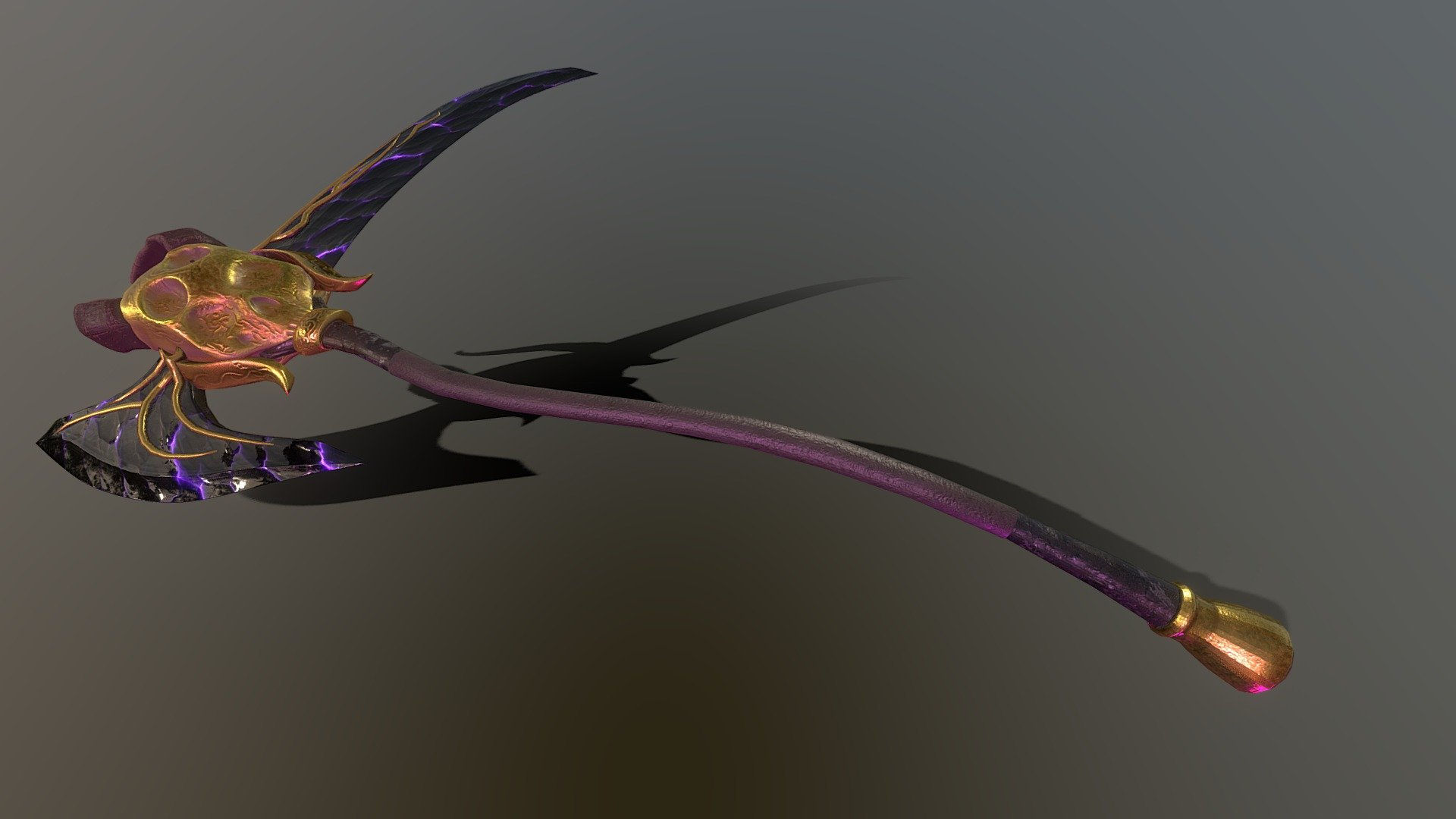 Wallpaper #GQPGY5MBpyOg8YnEjdbo287 Heavy 2 Handed Scythe Axe Hybrid Download Free 3D Model by Vicotr