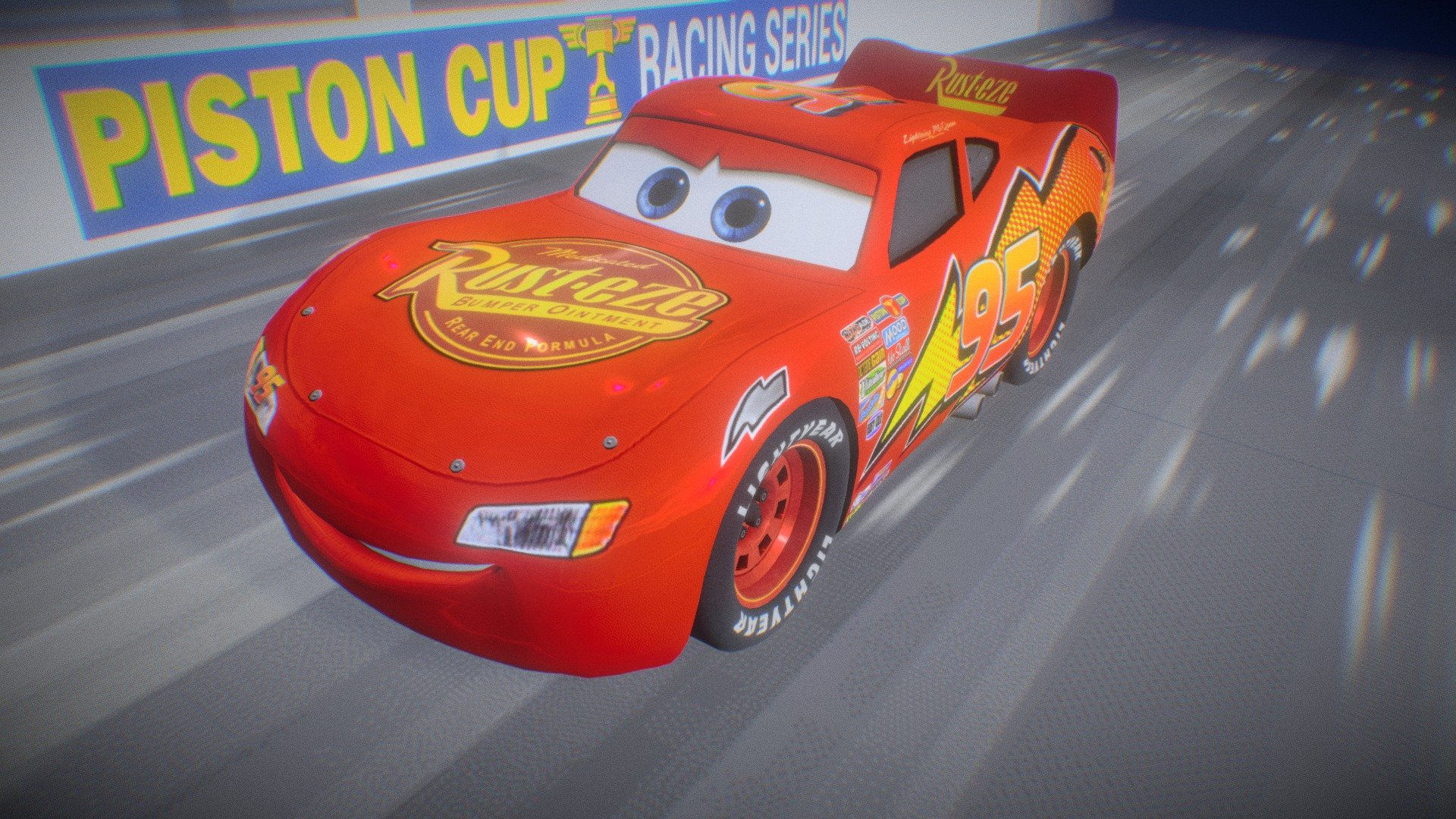 Wallpaper #D2c5_ZIBSpphPi3-u5vj281 Lightning Mcqueen in Action 3D Model by Hinxlinx 2d0c04a Sketchfab