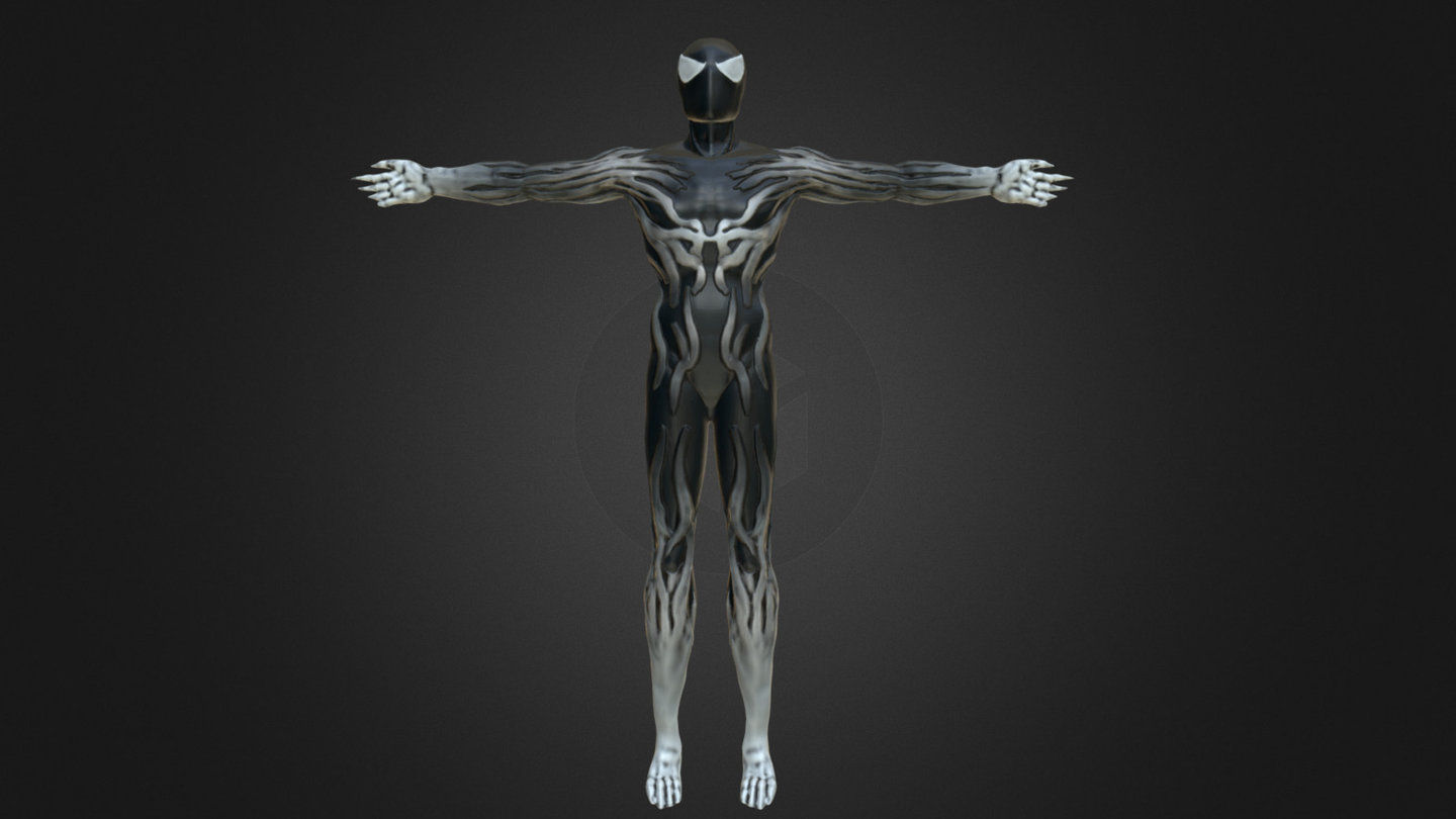 Wallpaper #X0CVMZMBJhL2WPbaMcfQ15 Symbiote Spiderman Reimagined Suit 3D Model by Shanebeucler