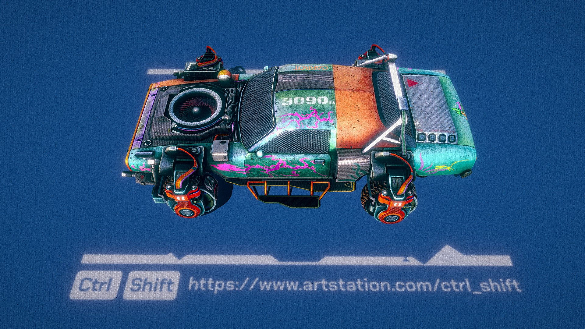 Wallpaper #sVh7NJMBzN9vxX34jDzR348 Cyberpunk Hovercar Animated 3D Model by Ctrl Shift 3eb6cab Sketchfab
