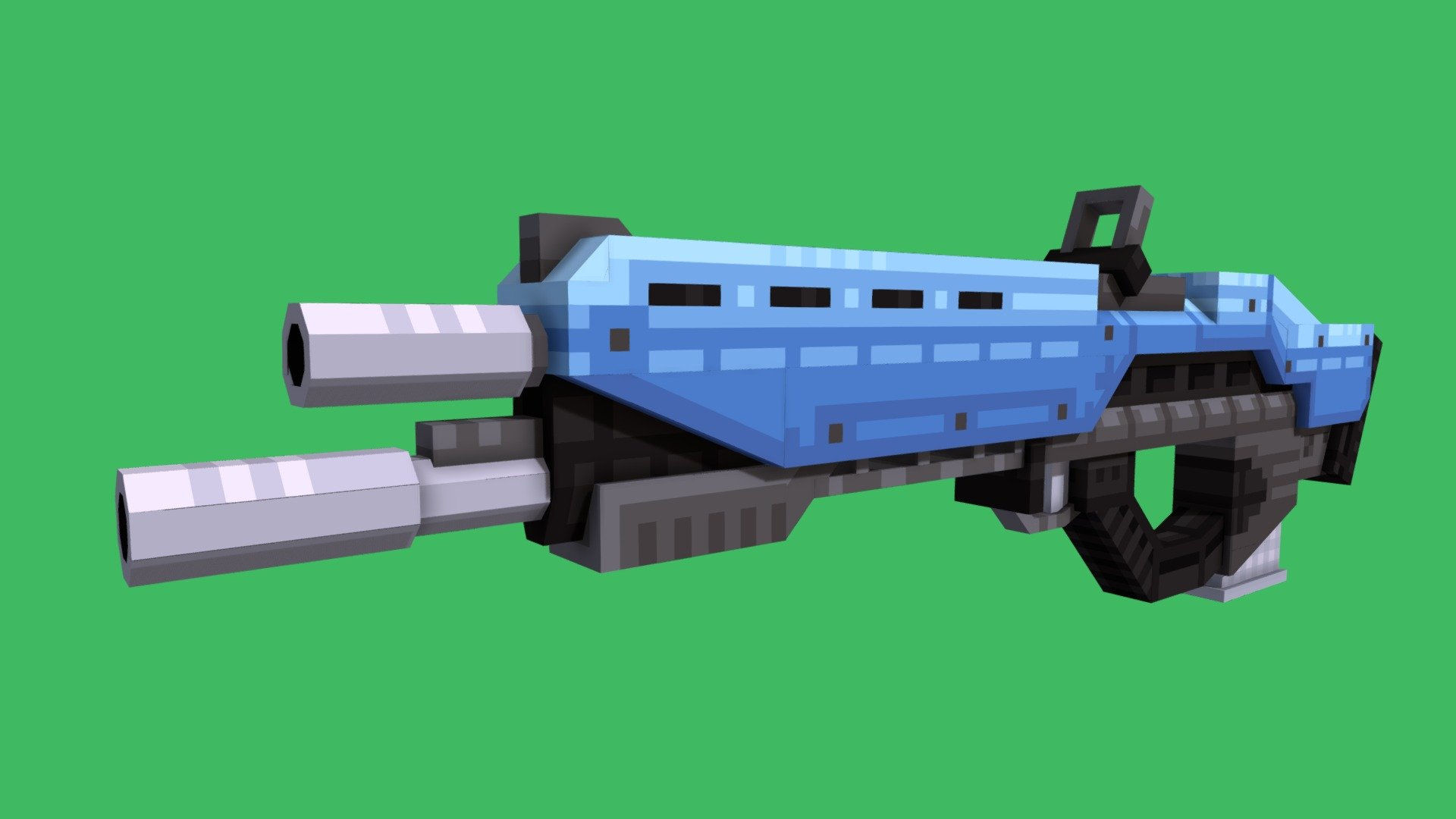 Wallpaper #Qmc2_5IBSpphPi3-FaJe287 Cyberpunk Assualt Rifle Blockbench 3D Model by Cookiesnom 182620b