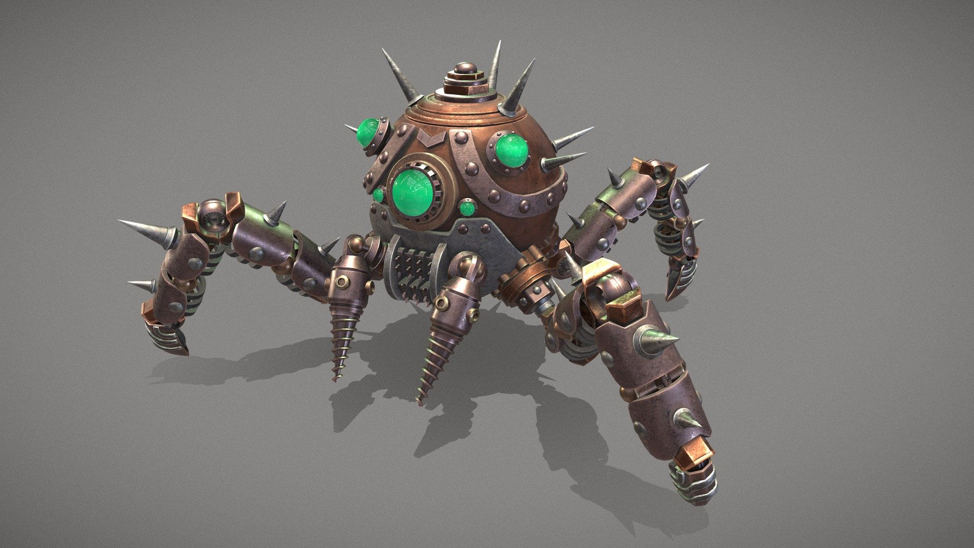 Wallpaper #hGgMF5MBSpphPi3-Iw0p249 Steampunk Spider Robot Download Free 3D Model by Yanix 9ceb205