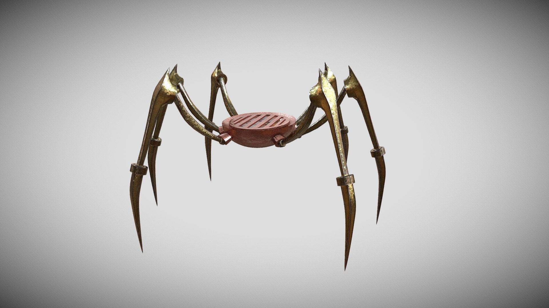 Wallpaper #MVgVNJMBzN9vxX348jvw233 Steampunk Spider Enemy 3D Model by Zbille 545648c Sketchfab