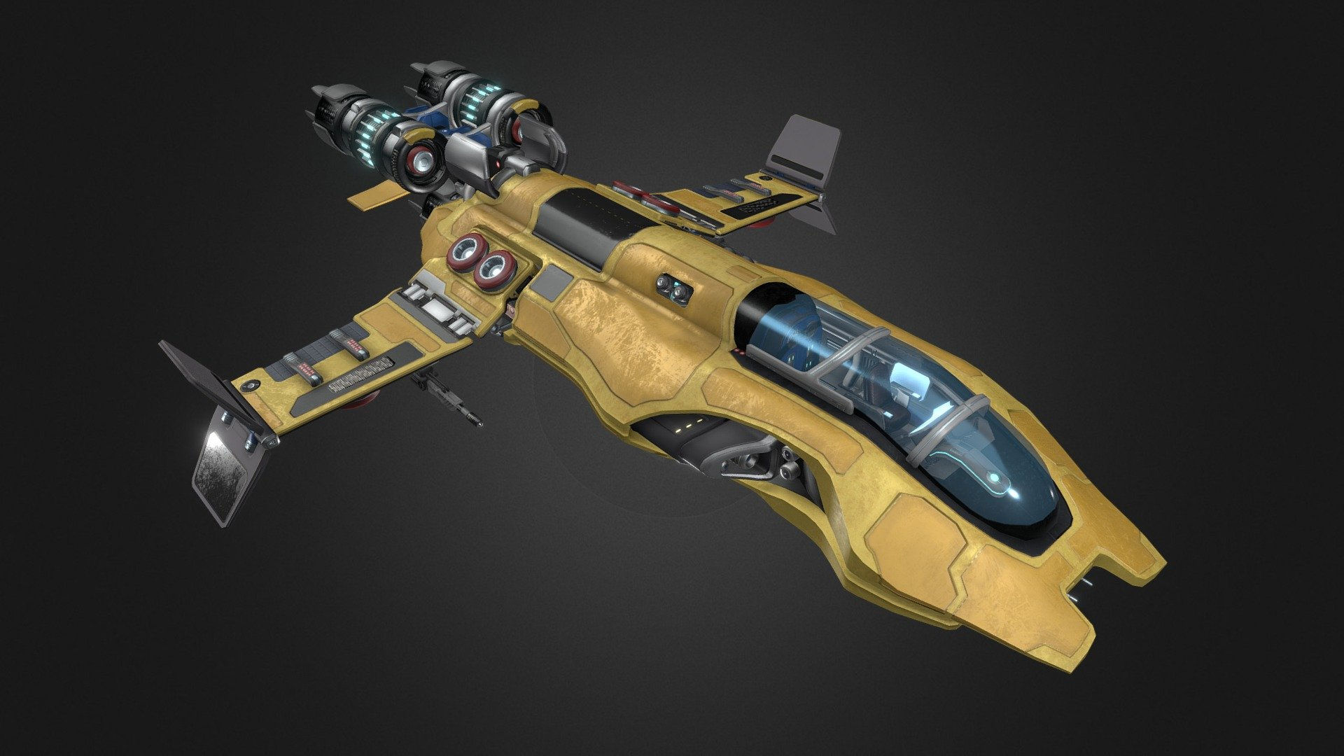 Wallpaper #zRmiHo8BtGB6xQ785HlH6 Sci Fi Ship 3D Model by Techlevel 5dc8d11 Sketchfab