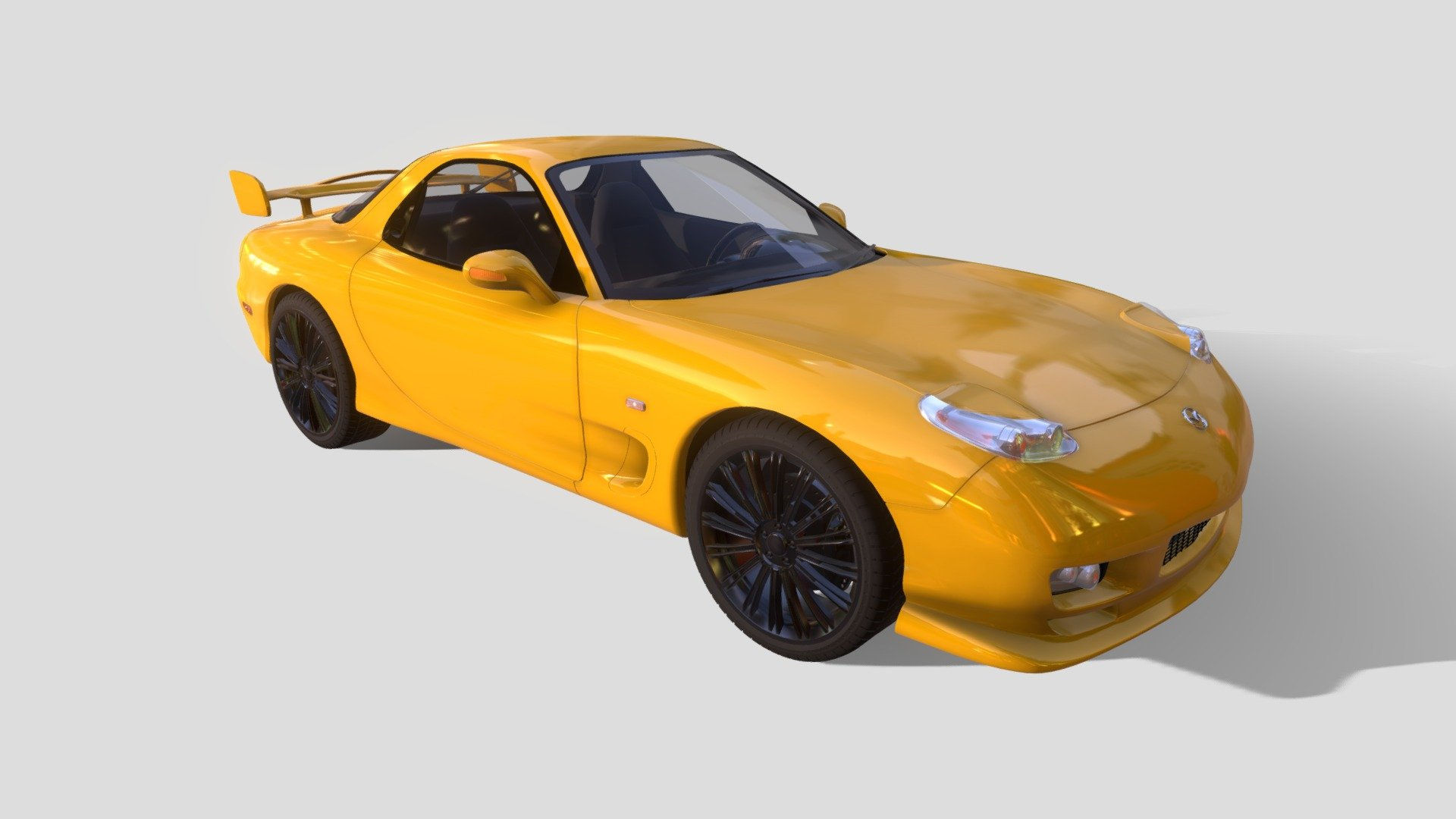 Wallpaper #w2fpEpMBSpphPi3-0f2A185 Mazda Rx 7 Sport 3D Model by Altair3d A11acad Sketchfab