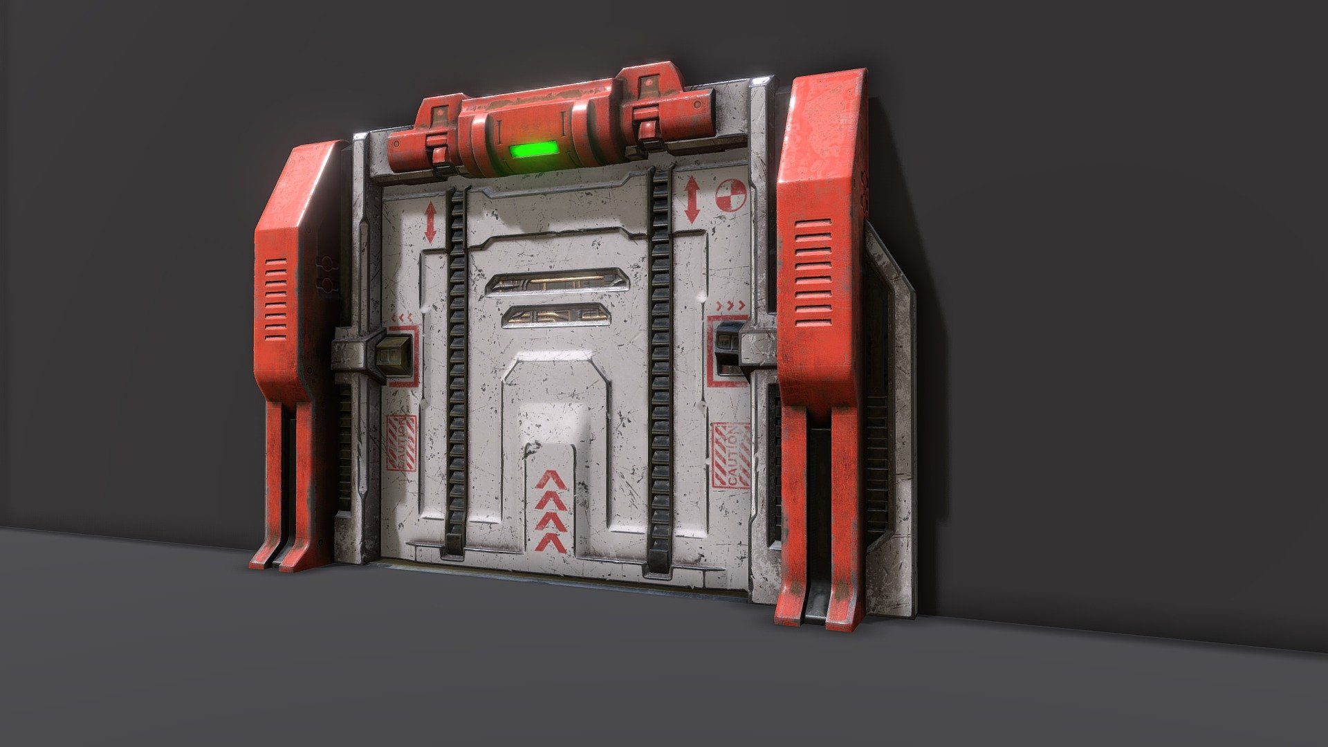 Wallpaper #NWegBpMBSpphPi3-J8JF8 Sci Fi Gate Door 3D Model by Grigorii Ischenko at Grigoriyarx