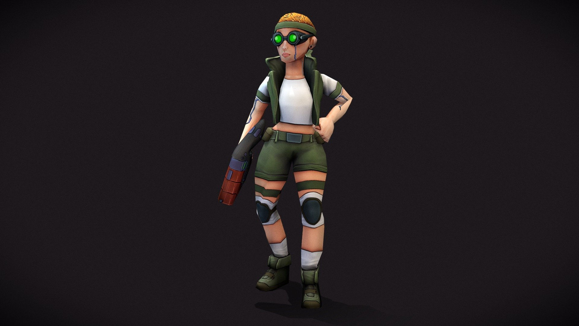 Wallpaper #UhlkEo8BtGB6xQ7842Nw28 Sonia Cyberpunk Hunter 3D Model by Sbstndc 79a7d5f Sketchfab