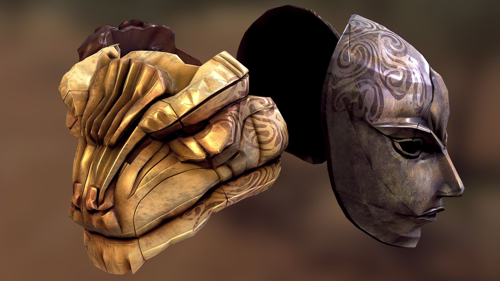 Wallpaper #Fp2HM5MBgczKmuyaifW5371 Skyrim Tribunal Masks 3D Model by Thomas Veyrat at Veyratom 40583cf