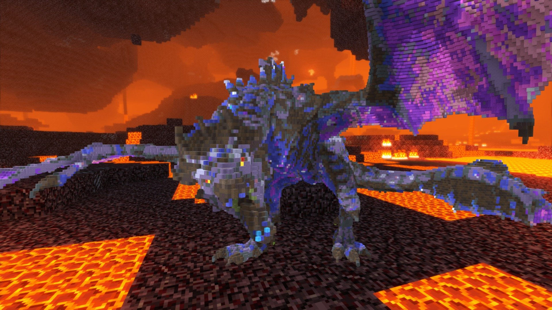 Wallpaper #lLjjPpIBJvJKYCmExs0O11 Minecraft Arcane Dragon Build Schematic 3D Model by Inostupid