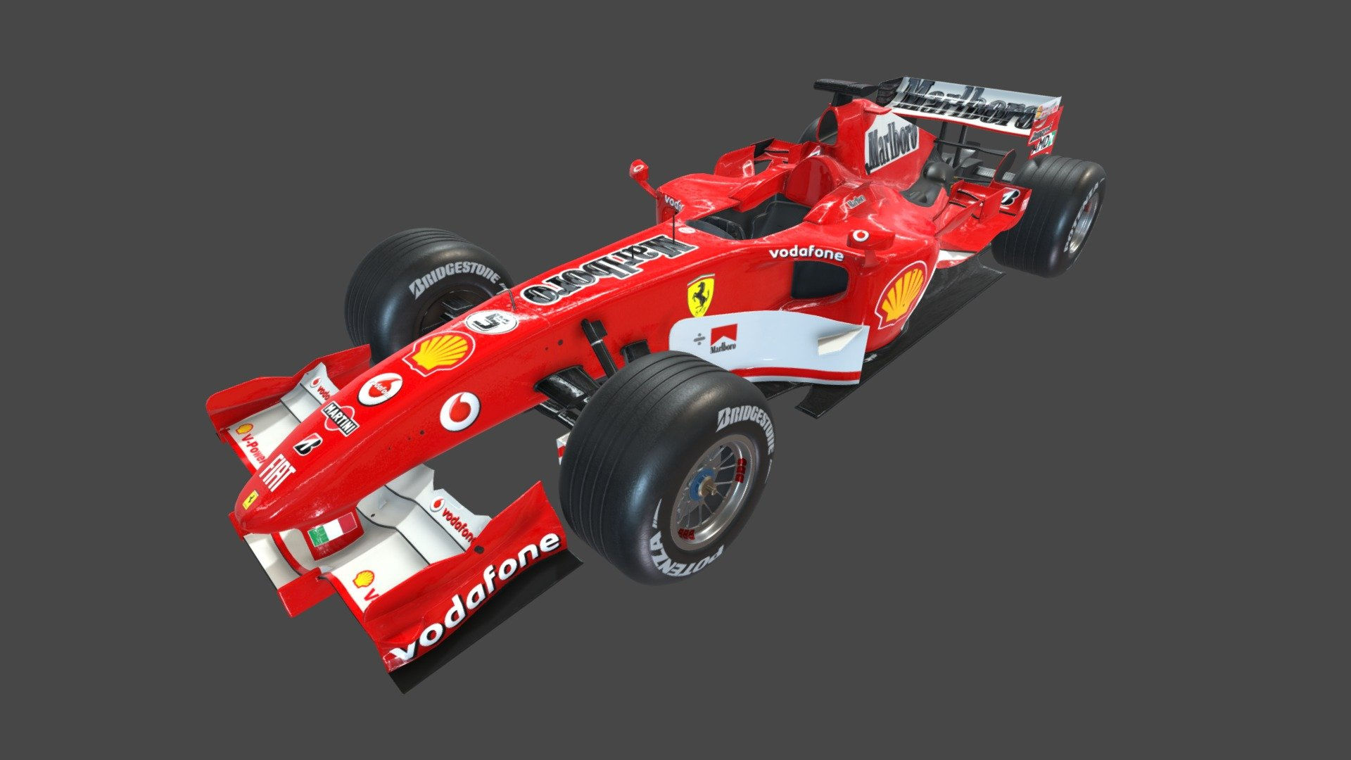 Wallpaper #-2fc-5IBSpphPi3-dpWf94 Ferrari 248 F1 3D Model by Carlos Romero at Carlosromeromurcia