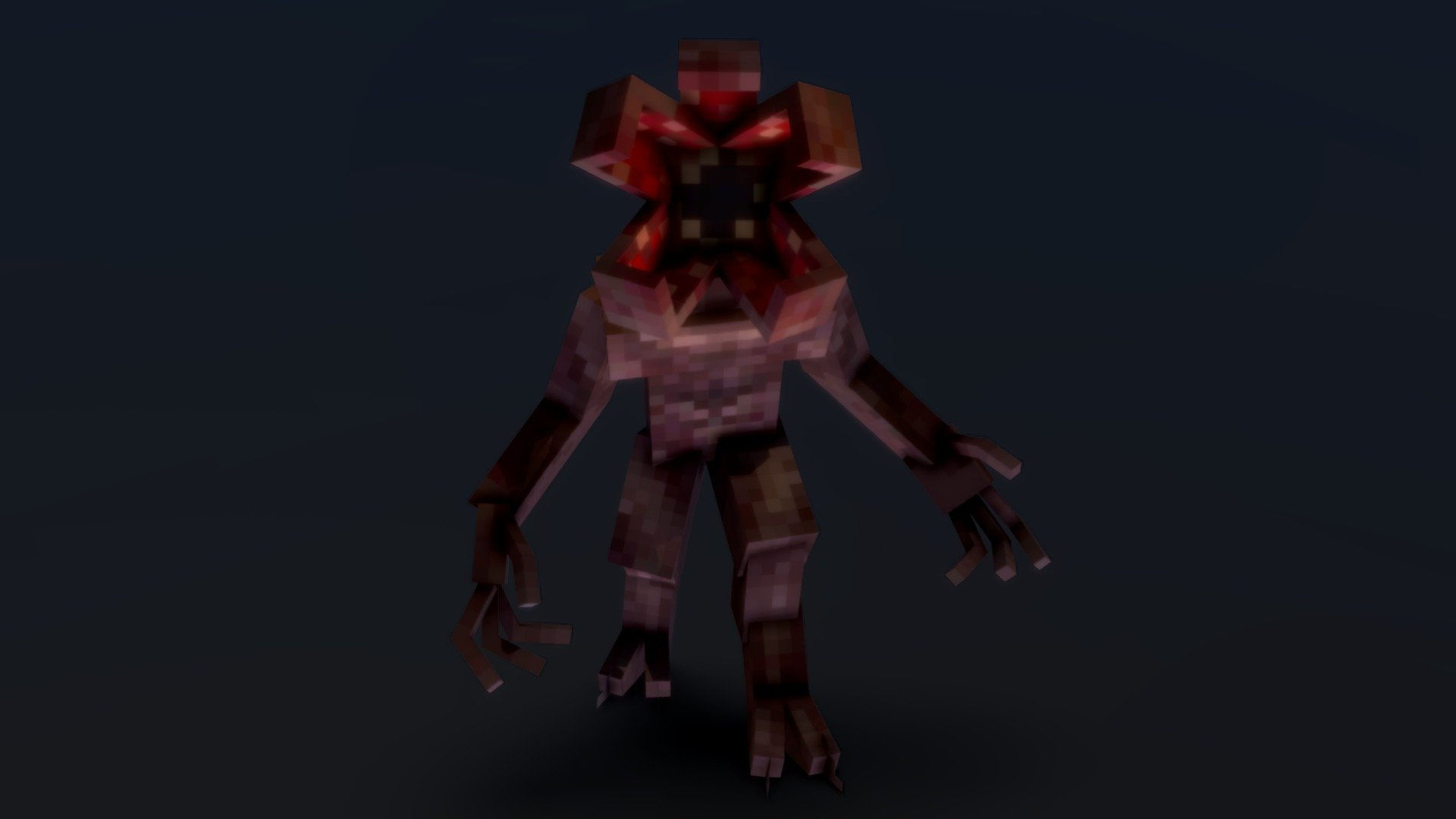 Wallpaper #jmeL65IBSpphPi3-PEx0104 Demogorgon 3D Model by Blocks Myth at Markmj C4c433a Sketchfab