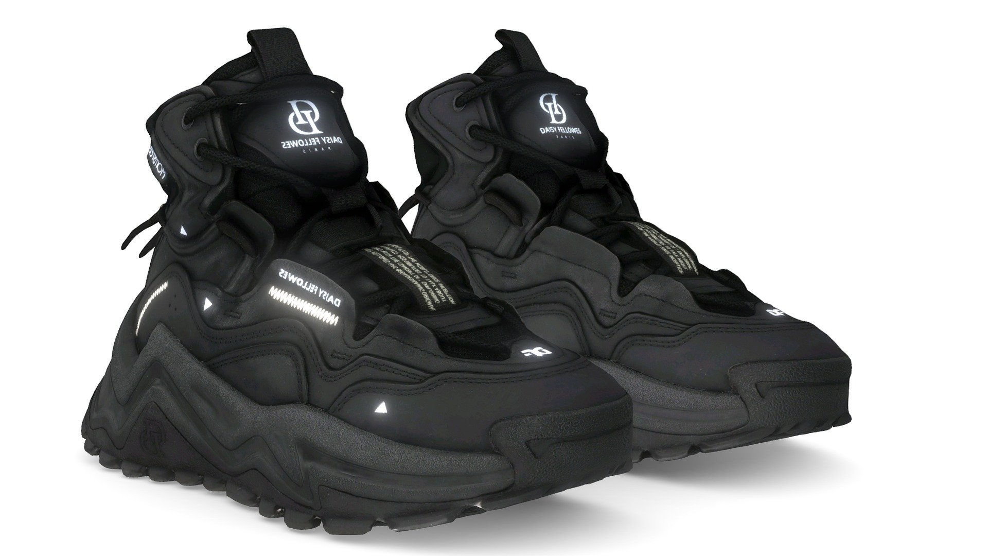 Wallpaper #u_-ya5MB3lSXT3zUG-iX35 Cyberpunk Techwear Sneaker Trainer Scifi Sneaker 3D Model by Vincent