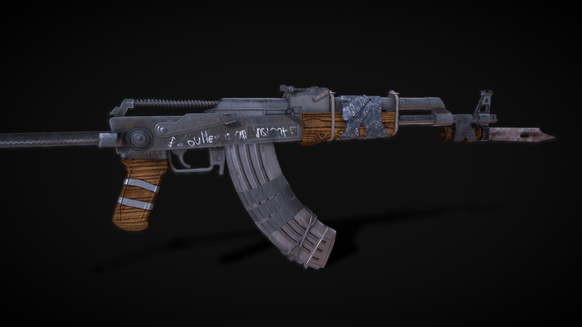Wallpaper #oJl_P5MBUcASHT6nQswf380 Ak Post Apocalyptic Download Free 3D Model by Milotor1 at M1lotor