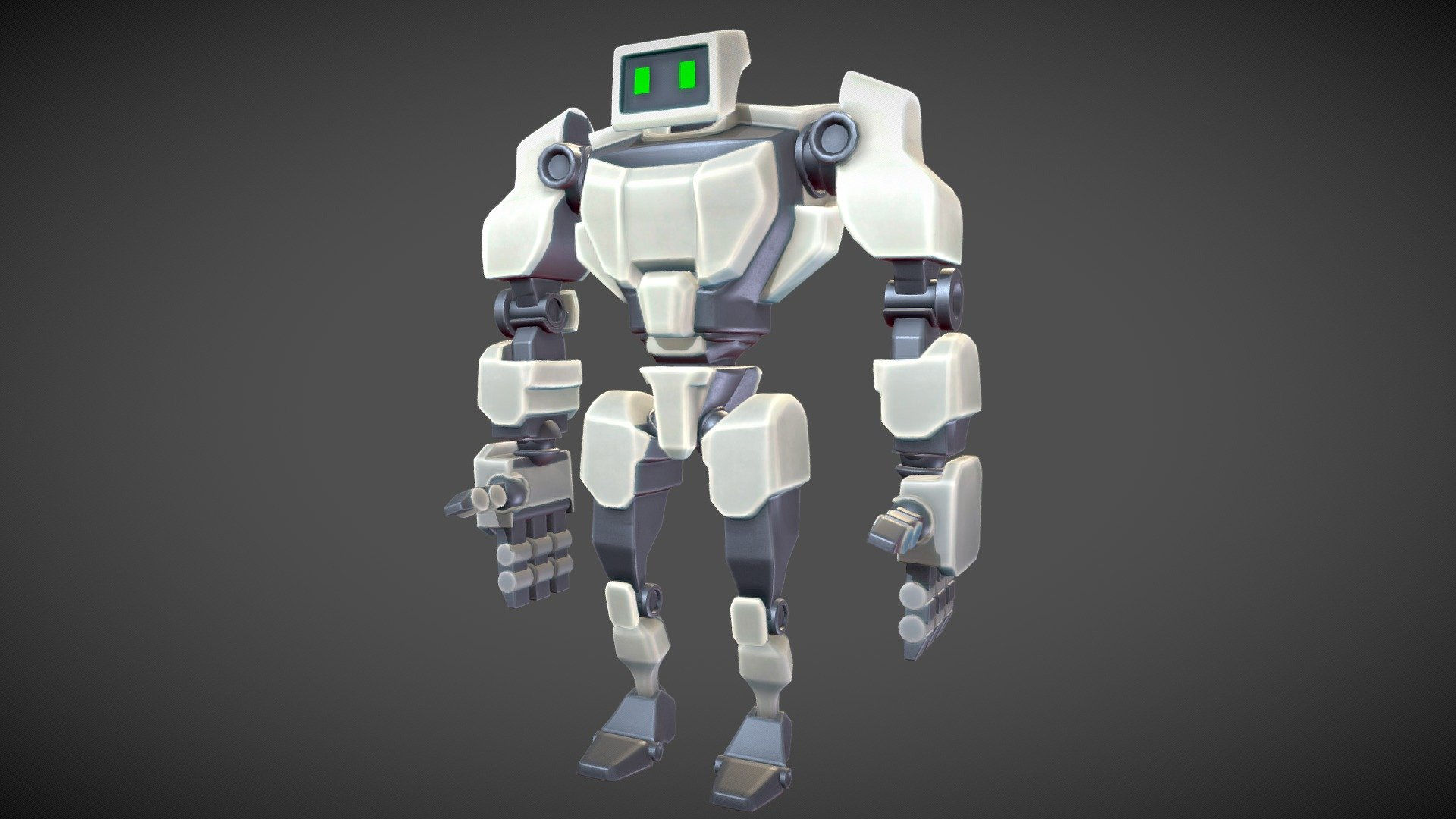 Wallpaper #eTWLlJcBk_lpvpalxJcc26 Stylized Robot 3D Model by Diae at Drdiae 4af7856 Sketchfab
