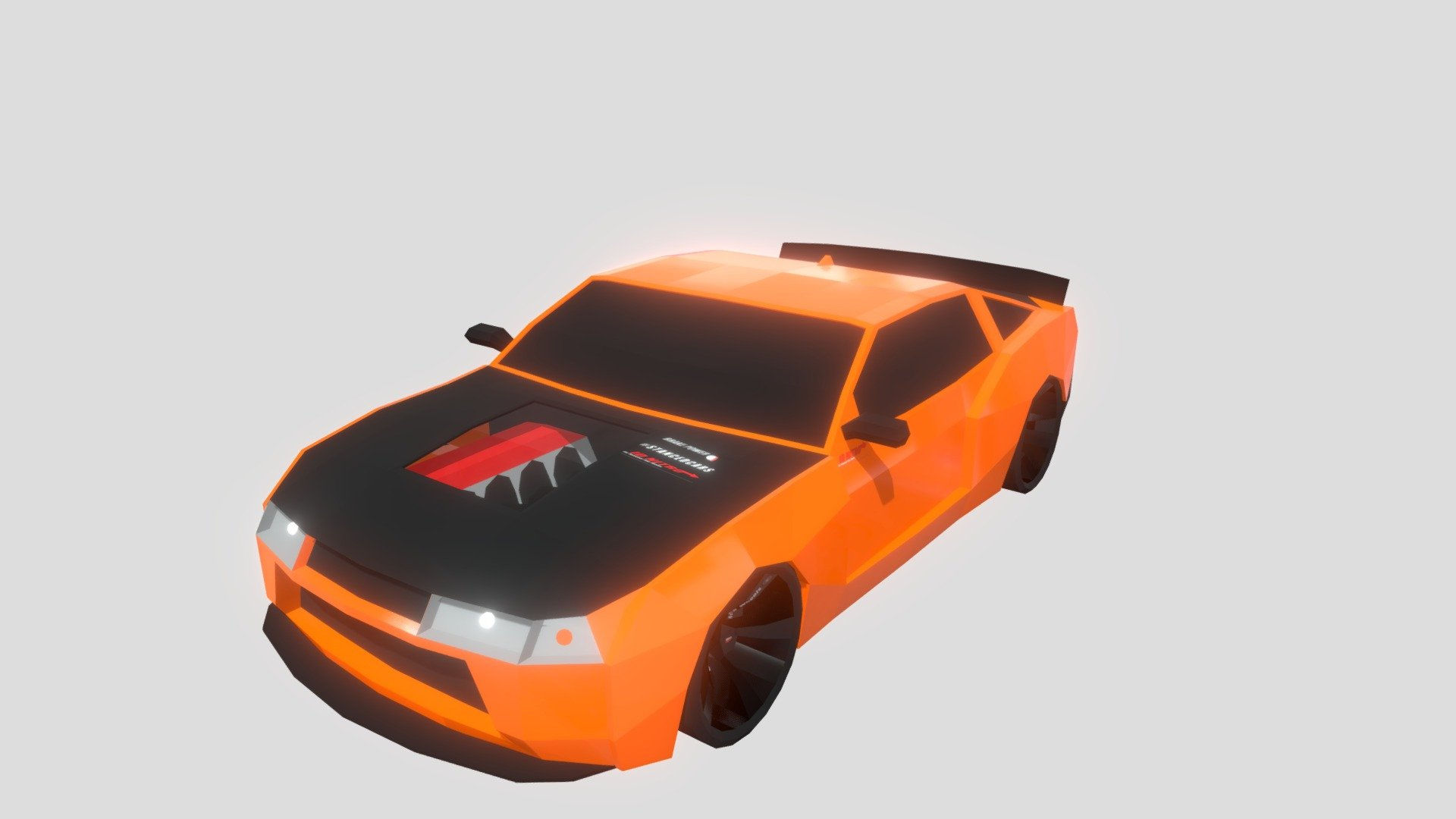Wallpaper #Dh3MLZMBlOZrFDOkMNLG290 Low Poly Car Muscle Car Stanced Download Free 3D Model by the 86