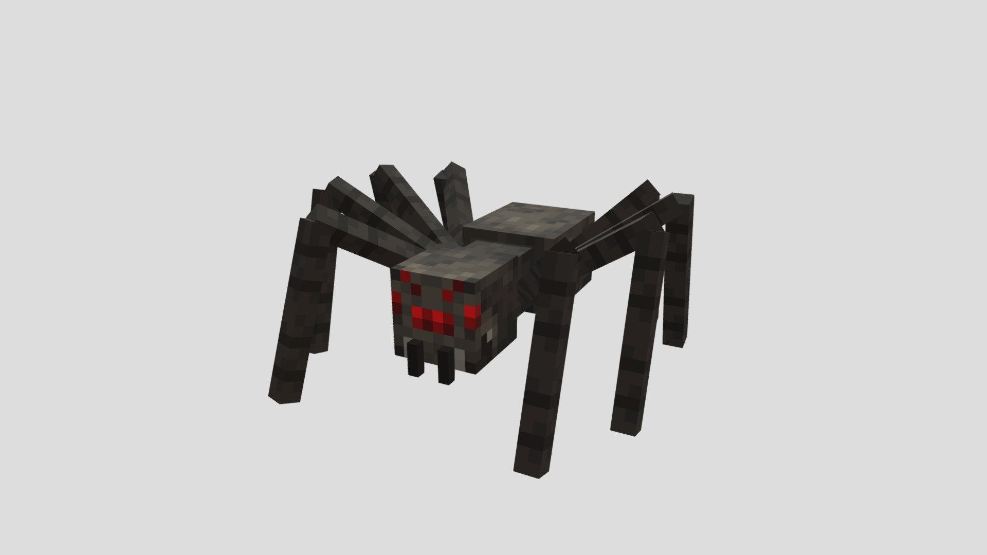 Wallpaper #nwCa6o4BSdW8dNoujg-z16 Minecraft Long Legged Spider with 3D Fangs Download Free 3D Model by