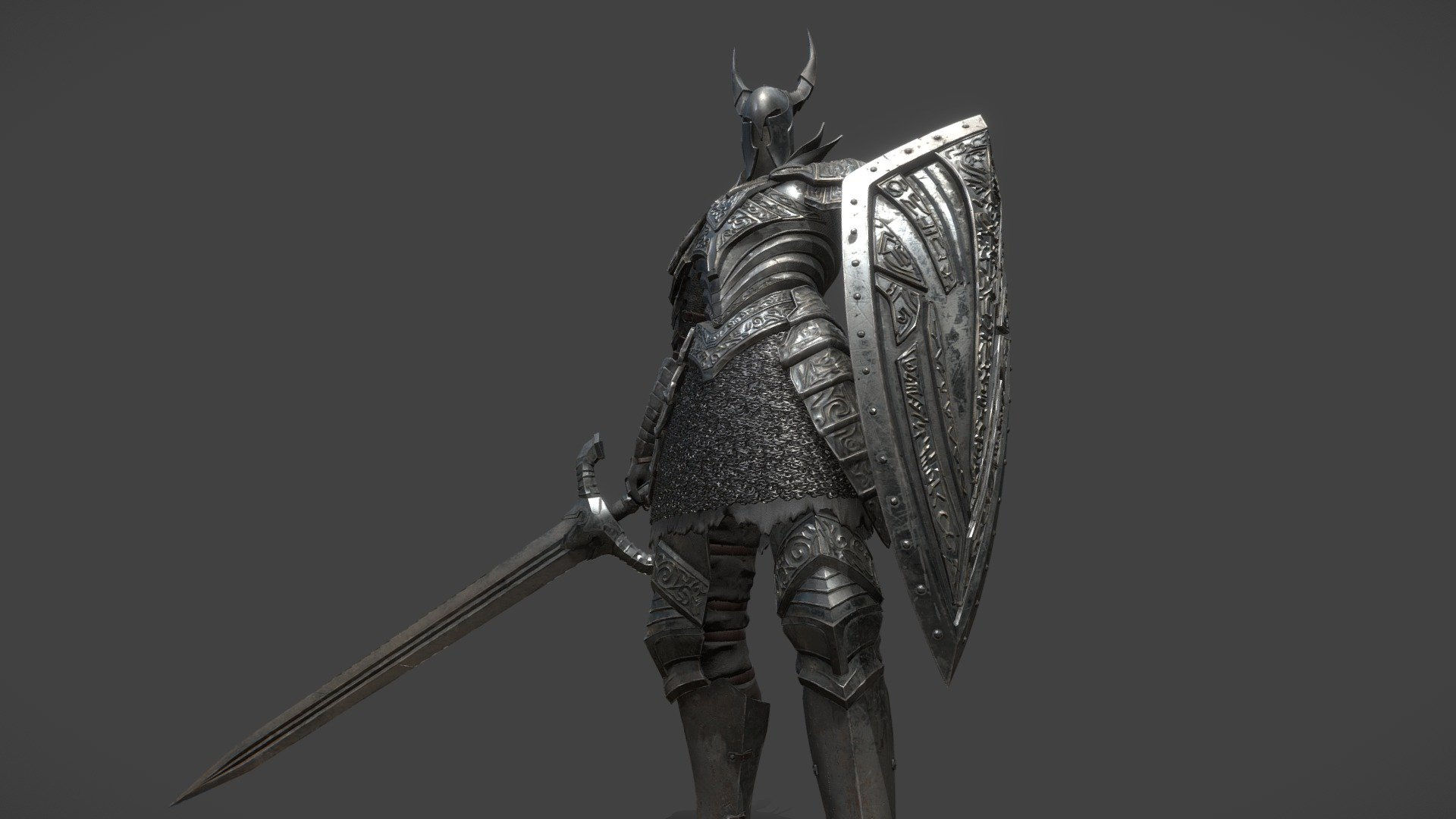 Wallpaper #uAMlZJMBpyOg8YnEhtaE175 Black Knight Great Sword Version 3D Model by Khoaminh