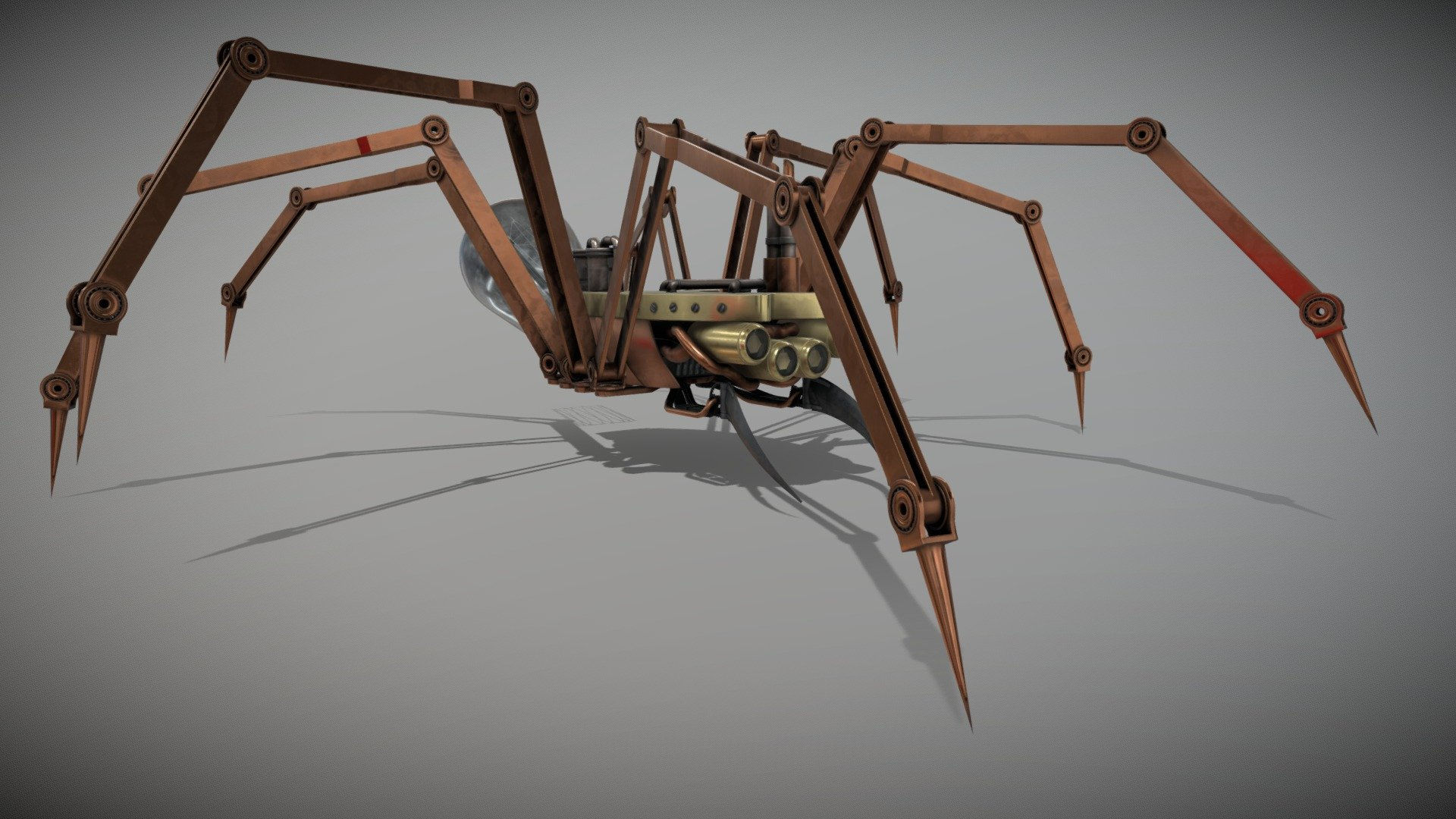 Wallpaper #MVgVNJMBzN9vxX348jvw41 Steampunk Spider Download Free 3D Model by Surovic at Samuelsurovic