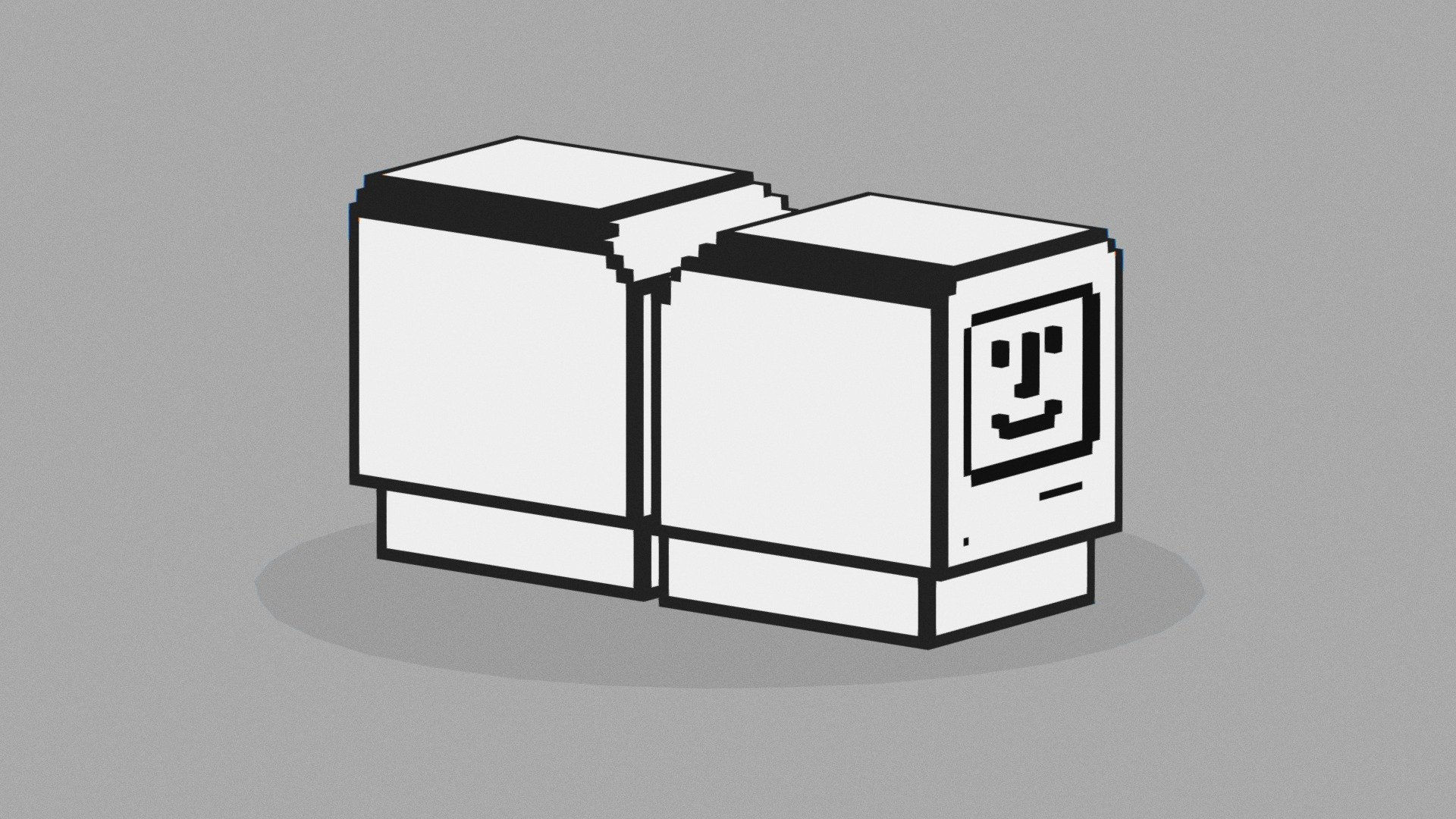 Wallpaper #WT9MPJMBLiIJ4c9OC5HO31 Happy and Sad Old Mac Icon Buy Royalty Free 3D Model by Edoardo