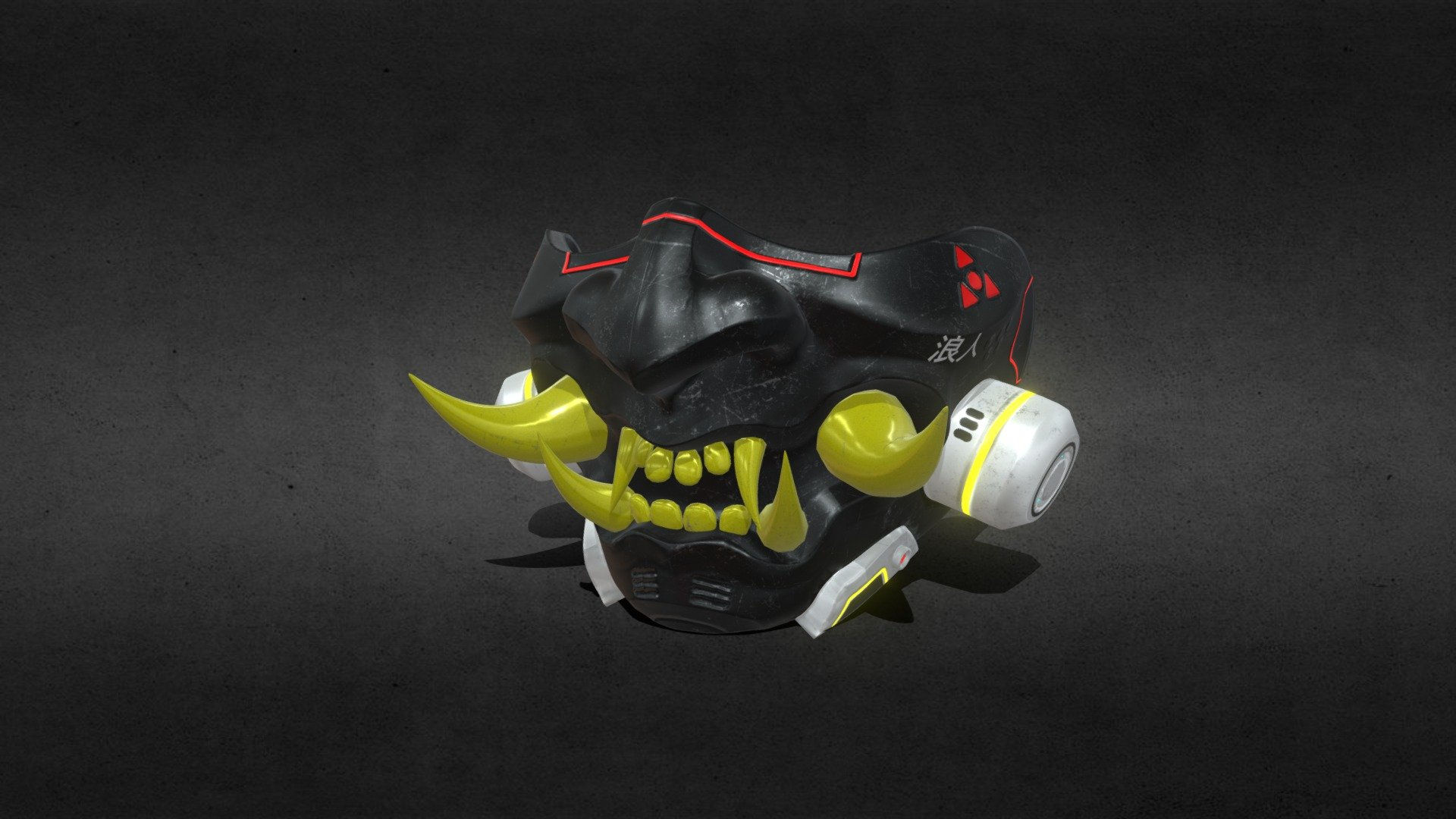 Wallpaper #OmeS85IBSpphPi3-AnZQ87 Cyberpunk Samurai Mask Download Free 3D Model by Sayan Art at Sayan