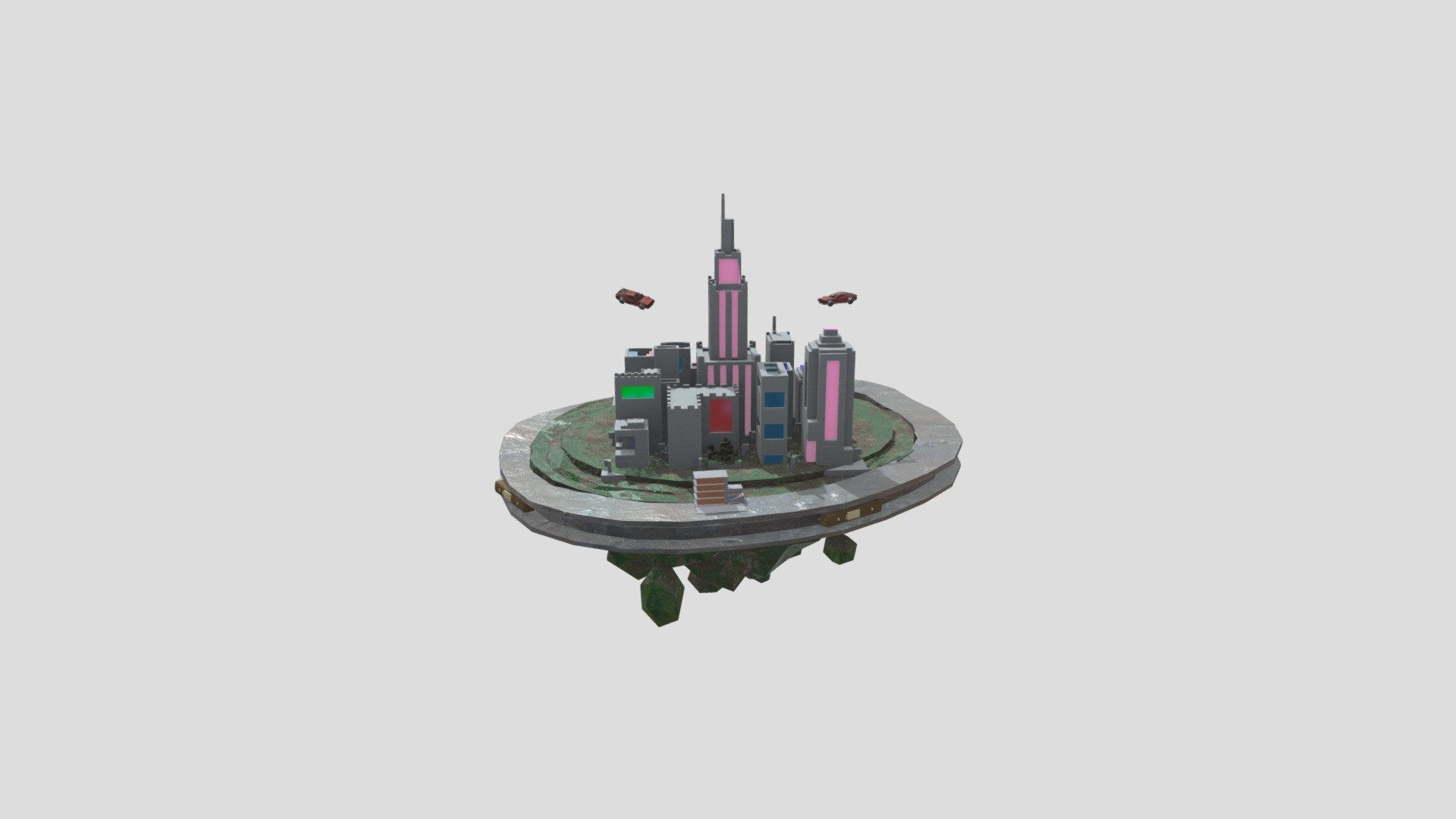 Wallpaper #nGgOHJMBSpphPi3-CSHM63 A Cyberpunk City 3D Model by Botzzirl C6c217b Sketchfab