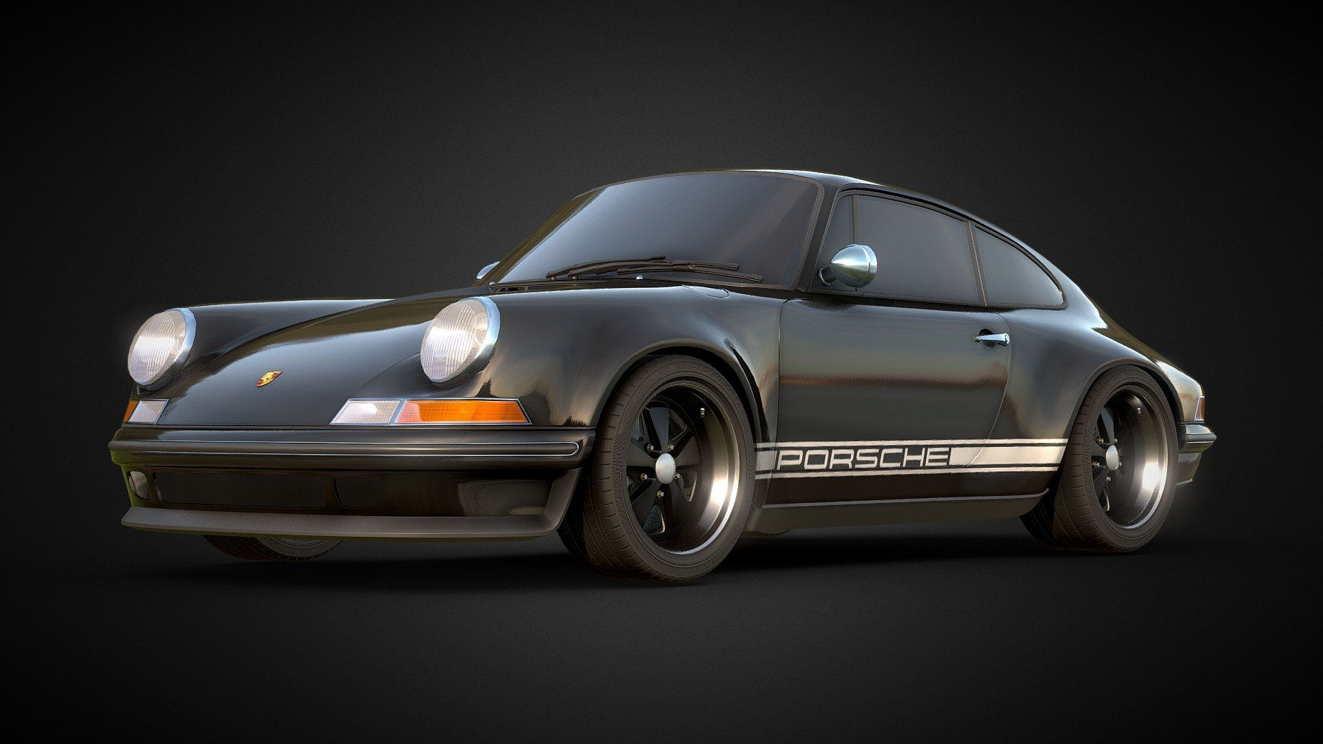 Wallpaper #oGGfLpMB3VrvfBrRfSS_252 Porsche Singer 911 Turbo Buy Royalty Free 3D Model by Allay Design