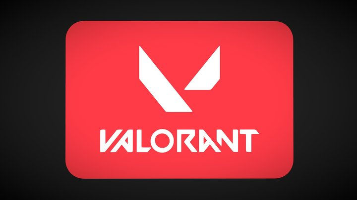 Wallpaper #j7ia25IBJvJKYCmE7PfY259 Valorant Logo 3D Models Sketchfab