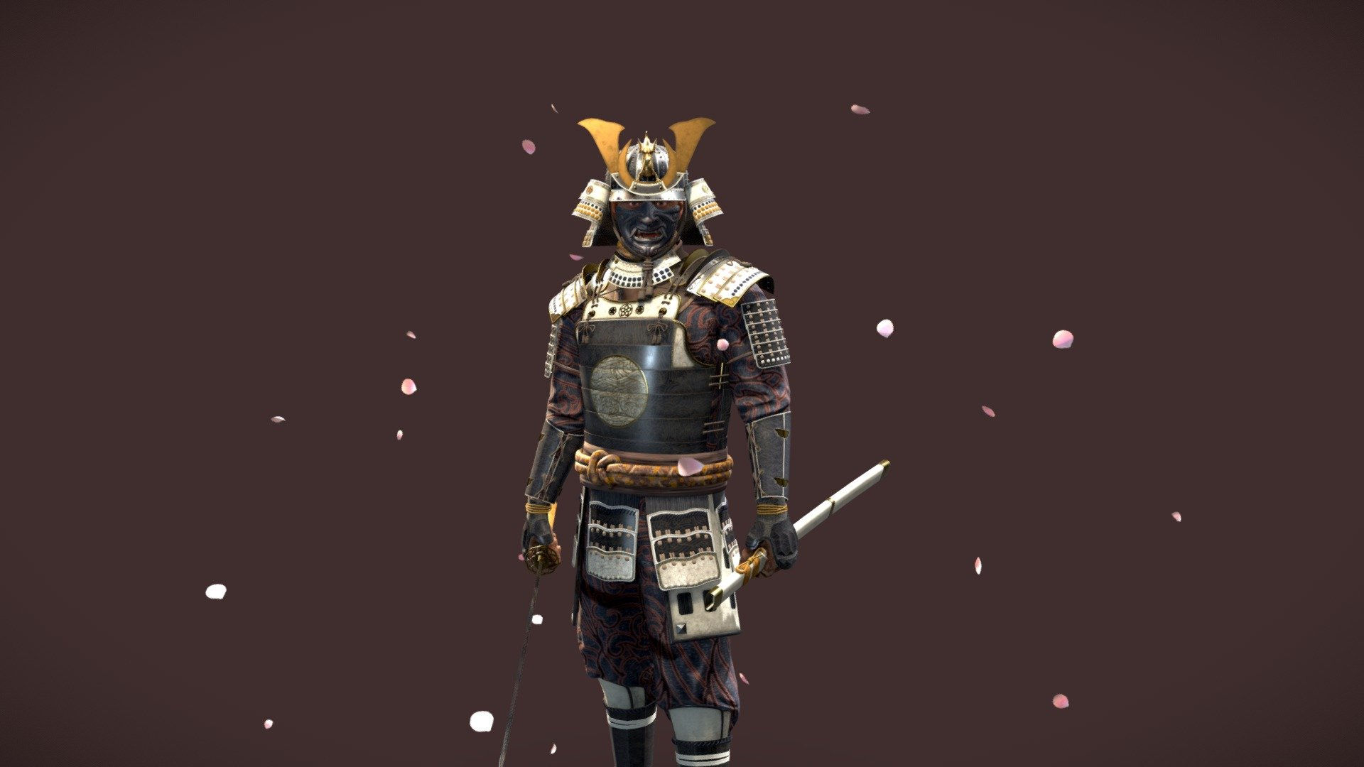Wallpaper #Yhl4Ao8BtGB6xQ78Kkqy30 Samurai 3D Model by Rob Allen at Roba 2112c24 Sketchfab