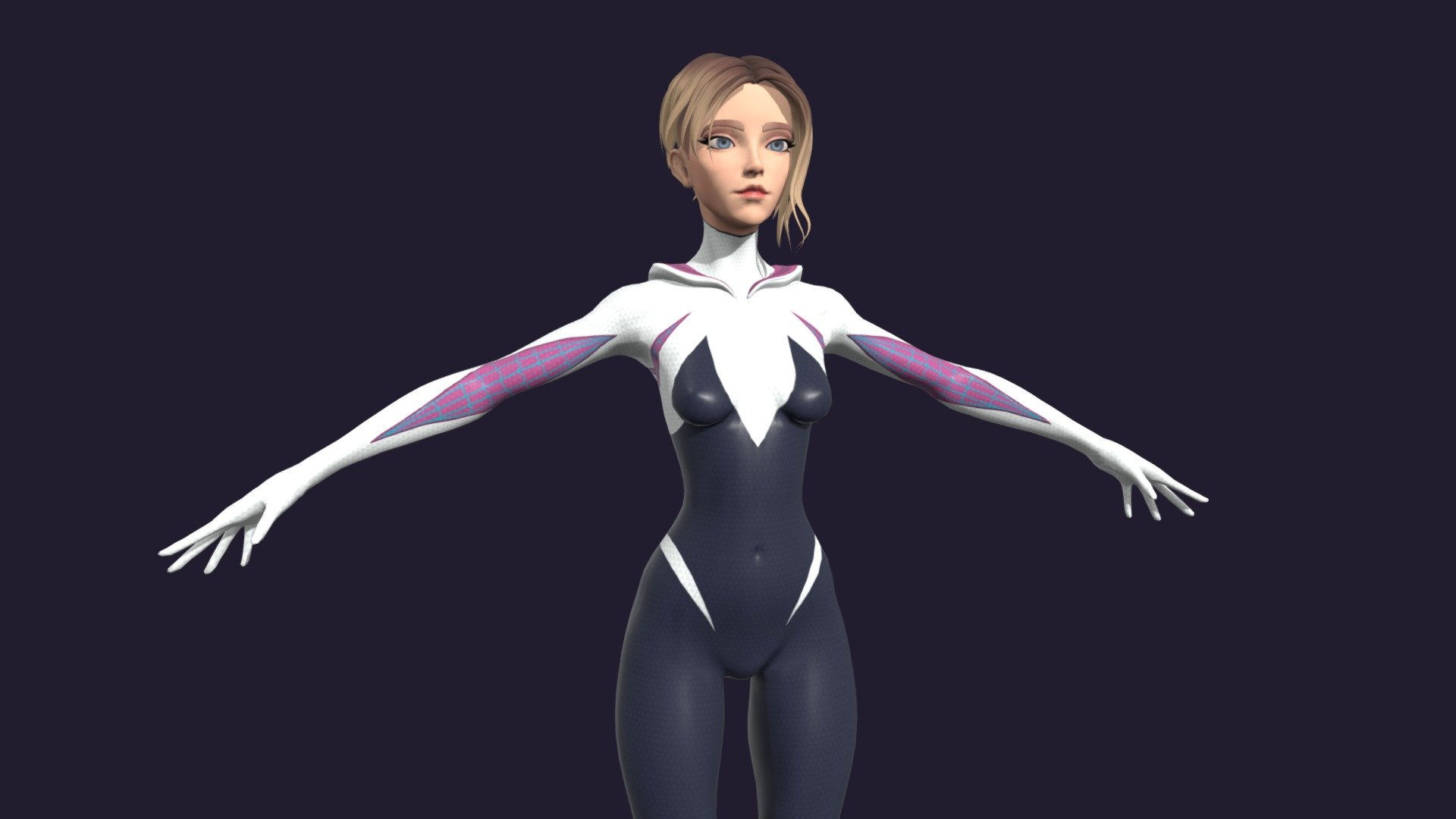 Wallpaper #x_SDOpMBKFX8bn3rH3iq382 Spider Gwen Low Poly Download Free 3D Model by So7ion Dc931b6