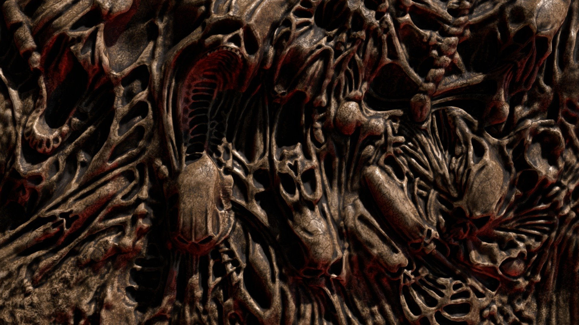 Wallpaper #qGcACpMBSpphPi3-2dI684 Doom Skull Wall Score Screen Buy Royalty Free 3D Model by Franco