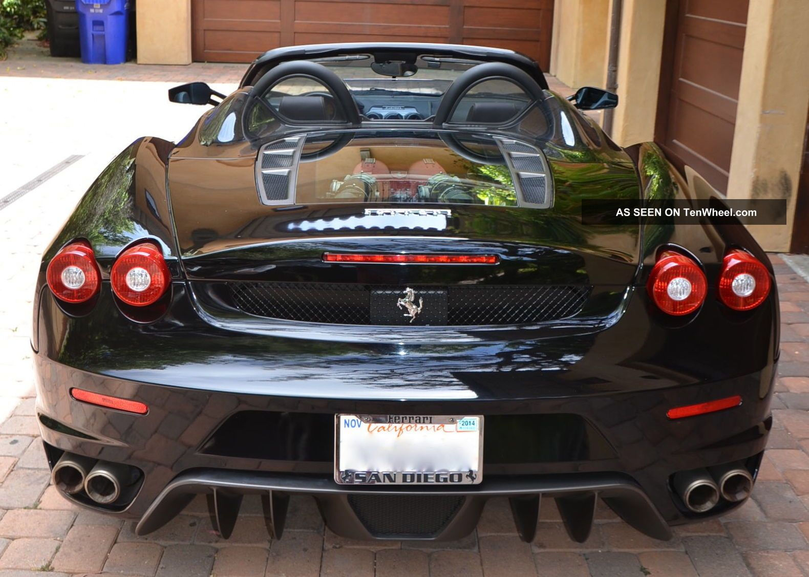 Wallpaper #PUVNlo4B7YBJg1BVH6Dw52 Black Black 2006 Ferrari F430 Spider