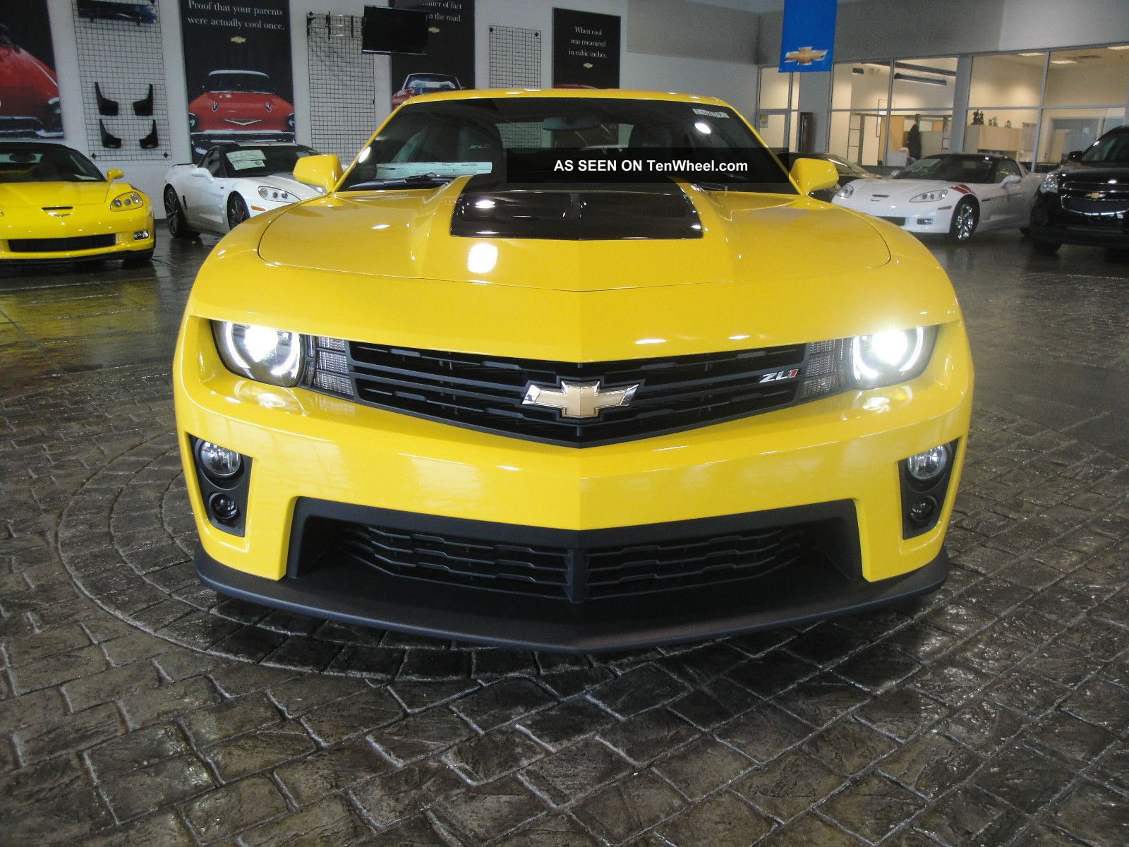 Wallpaper #H-pSVZMBlwTYPL18Fw3e90 2013 Rally Yellow Supercharged Camaro Zl1 Automatic Carbon Fiber Below Msrp