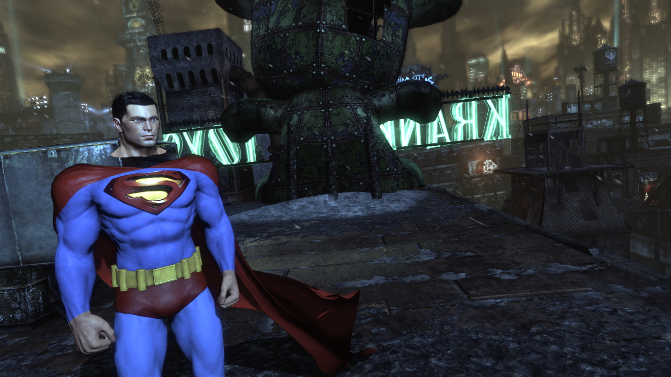 Wallpaper #9mibH5MBSpphPi3-dCsK42 Batman Arkham City Superman Mod by Caplagrobin on Deviantart