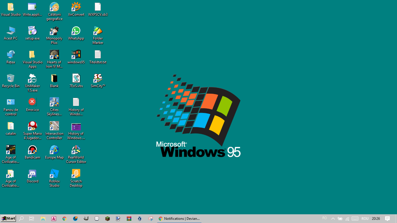 Wallpaper #WB2vK5MBlOZrFDOkLsd5234 Windows 95 Theme for Windows 10 by Setapdede on Deviantart
