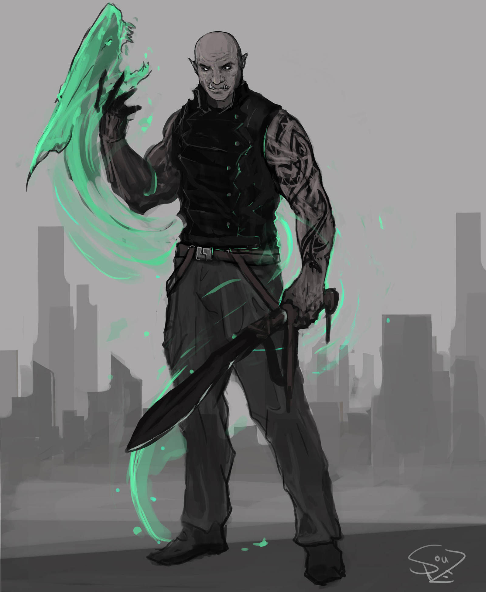 Wallpaper #CR0kLJMBlOZrFDOkVspV338 Shadowrun Adept by Halycon450 on Deviantart