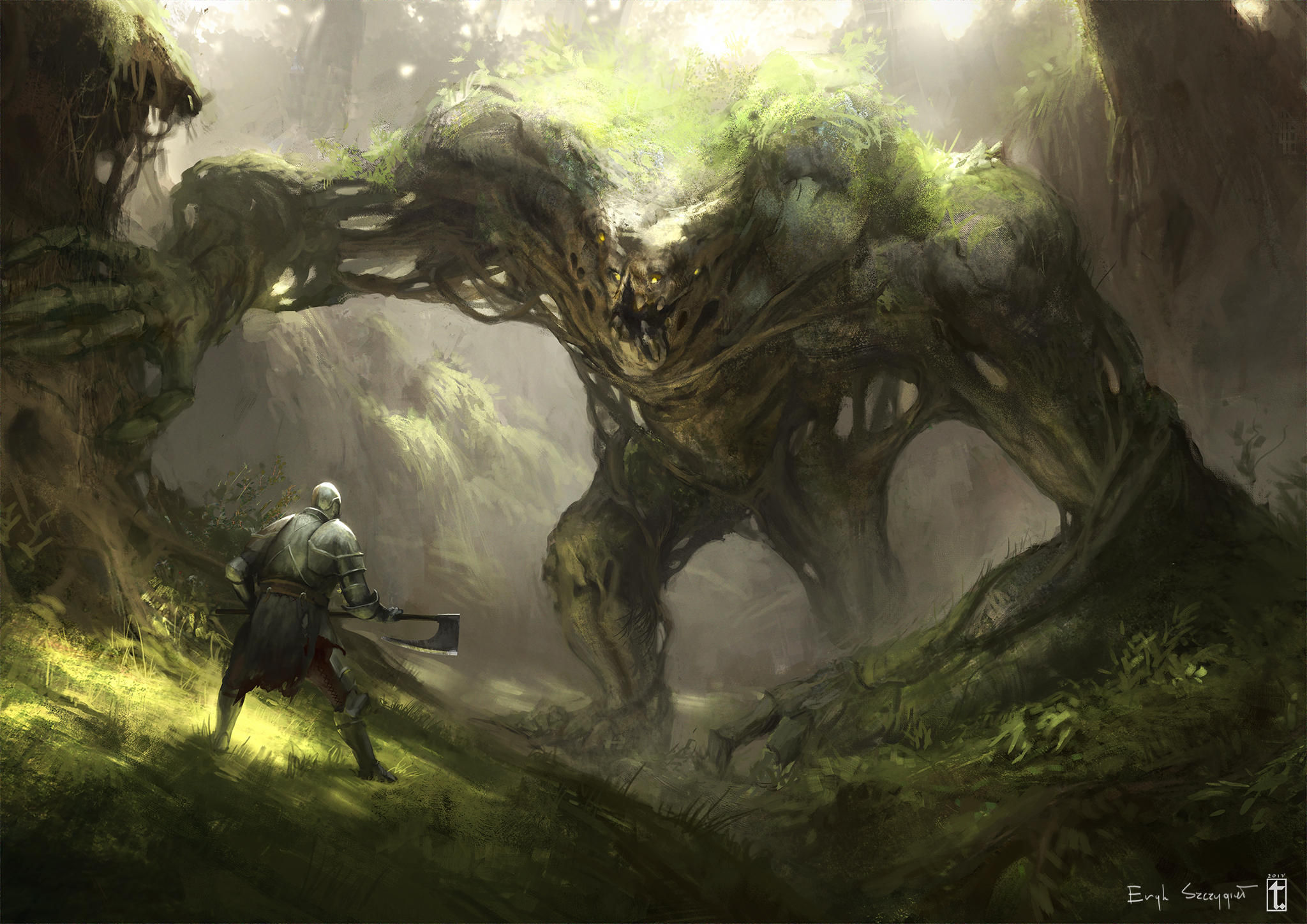 Wallpaper #m0DLMJMBJhL2WPbam8MM47 Earth Elemental by Typhonart on Deviantart