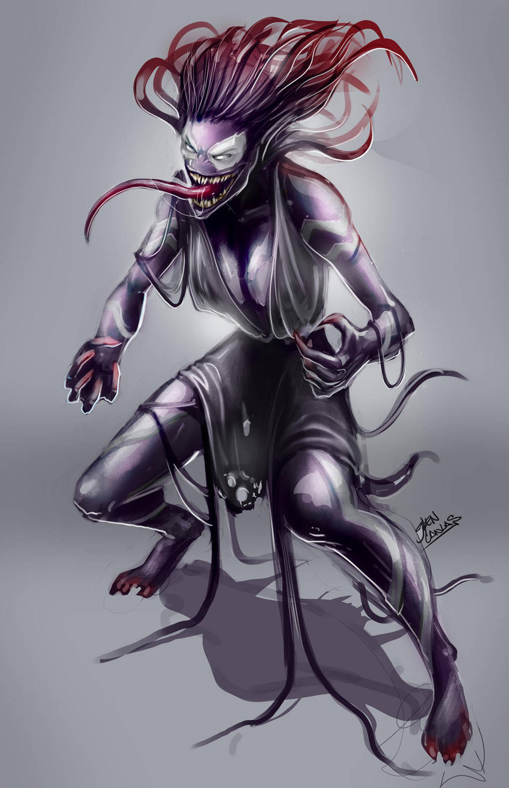 Wallpaper #rWet-pIBSpphPi3-8JGN379 Female Symbiote Concept by Glencanlas on Deviantart