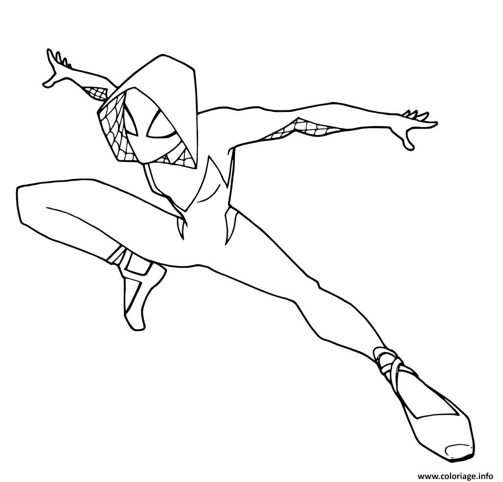 Wallpaper #PfS1OZMBKFX8bn3ru3dx274 Coloriage Spider Gwen Jecoloriecom